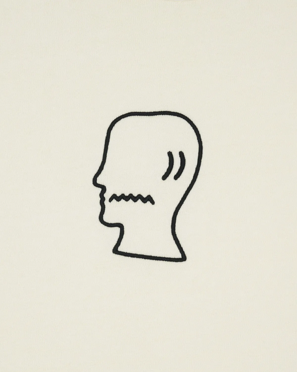 Heavyweight 3D Embroidery Logohead T-shirt - Natural sold by Brain Dead product image thumbnail 2