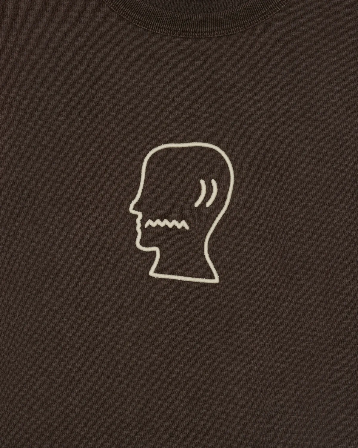 Heavyweight 3D Embroidery Logohead T-shirt - Brown sold by Brain Dead product image thumbnail 2