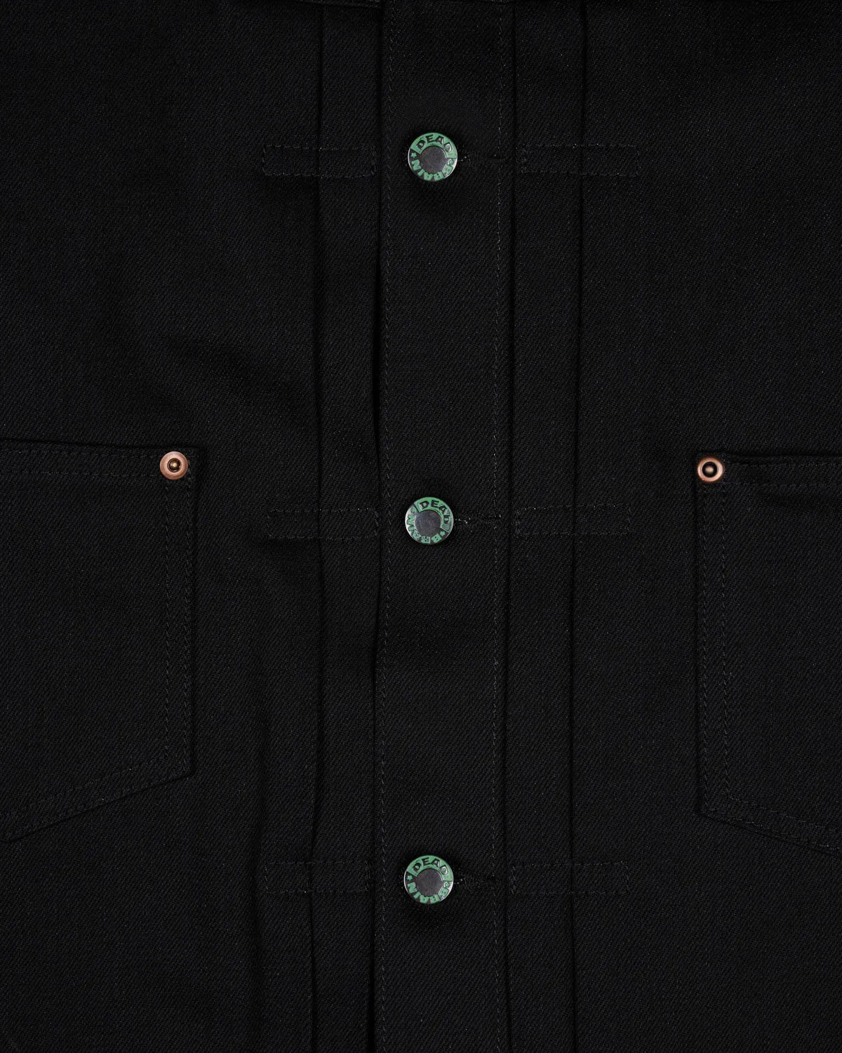 Trucker Jacket 13.2oz Selvedge Denim - Solid Black sold by Brain Dead product image thumbnail 5