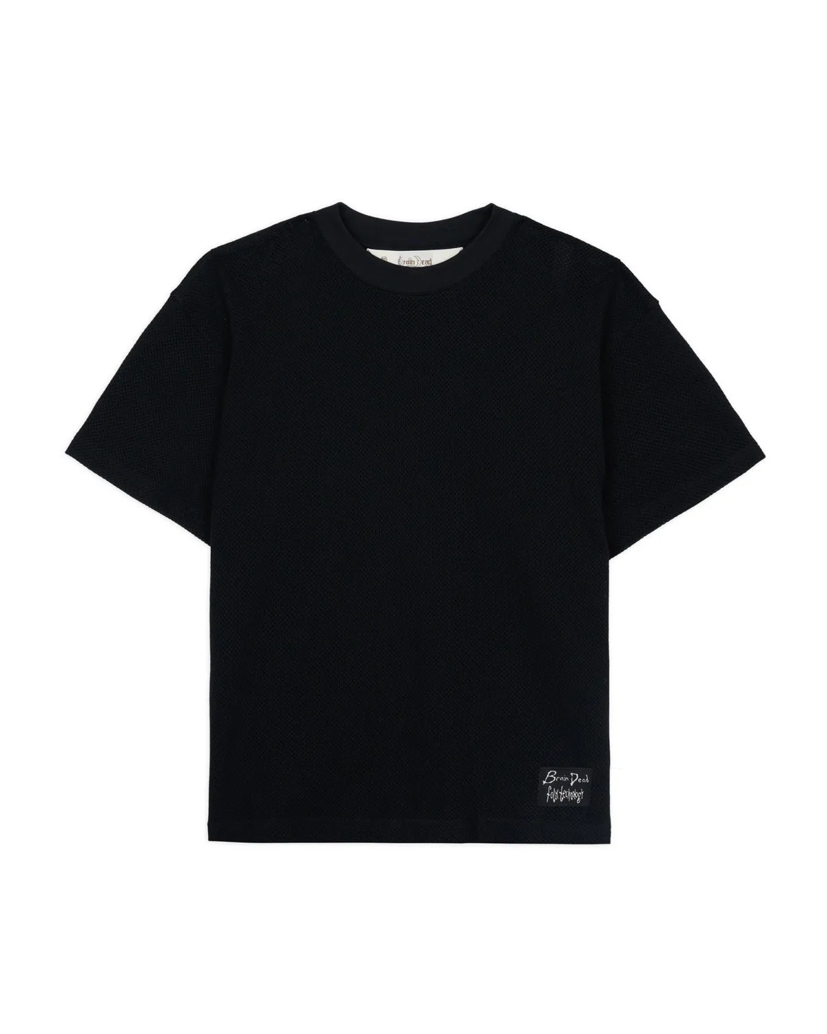 Folk Technology Mesh T-shirt - Black sold by Brain Dead
