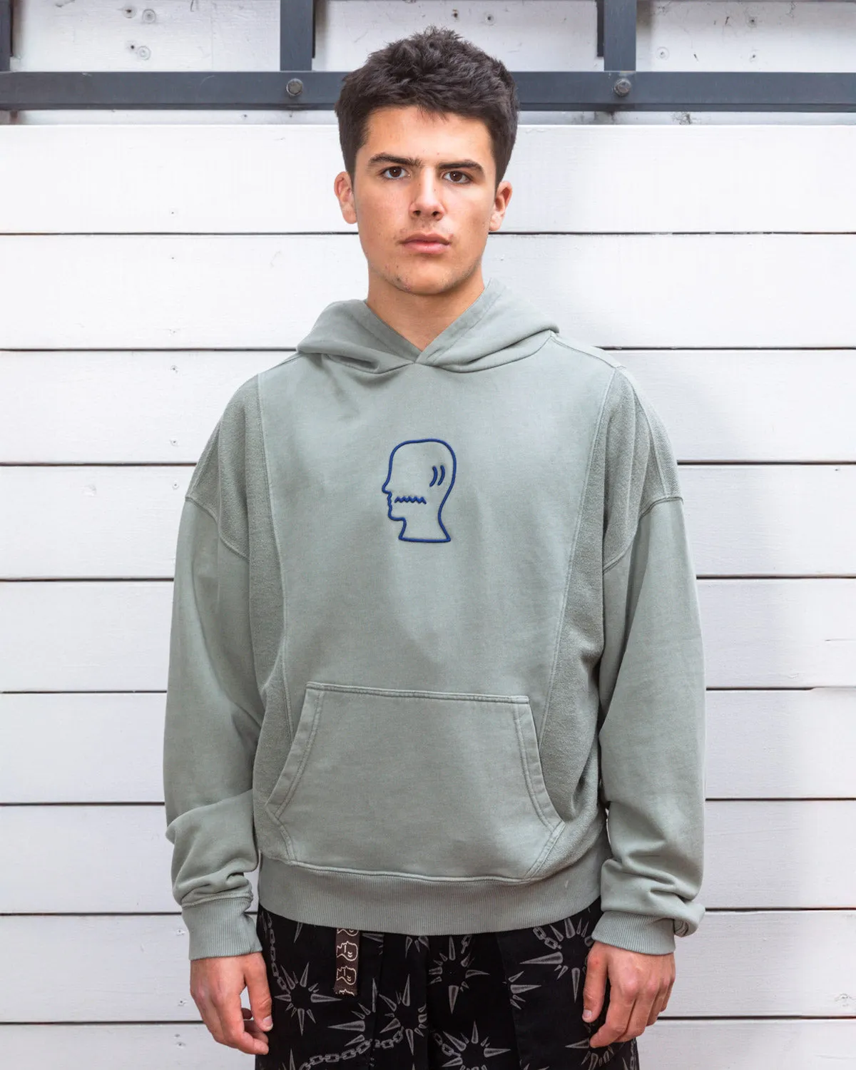 Mendoza Cropped Hoodie - Cement sold by Brain Dead product image thumbnail 2