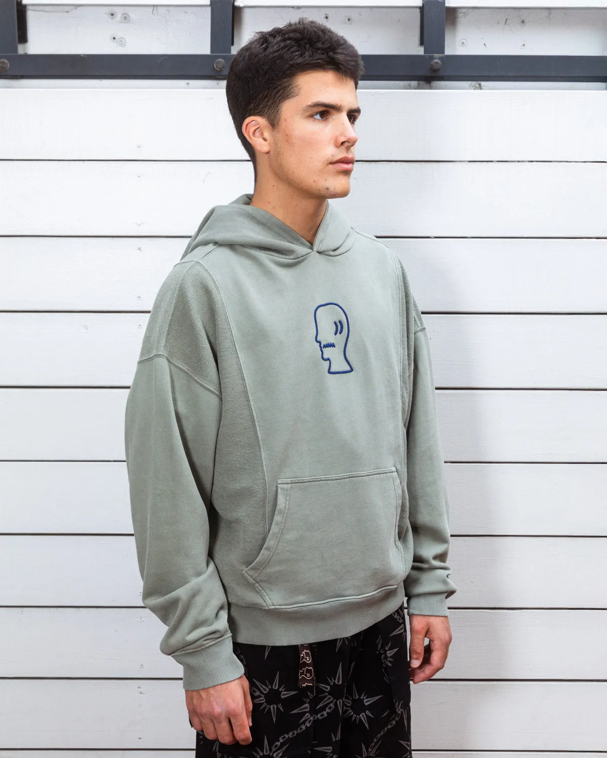 Mendoza Cropped Hoodie - Cement sold by Brain Dead product image thumbnail 5