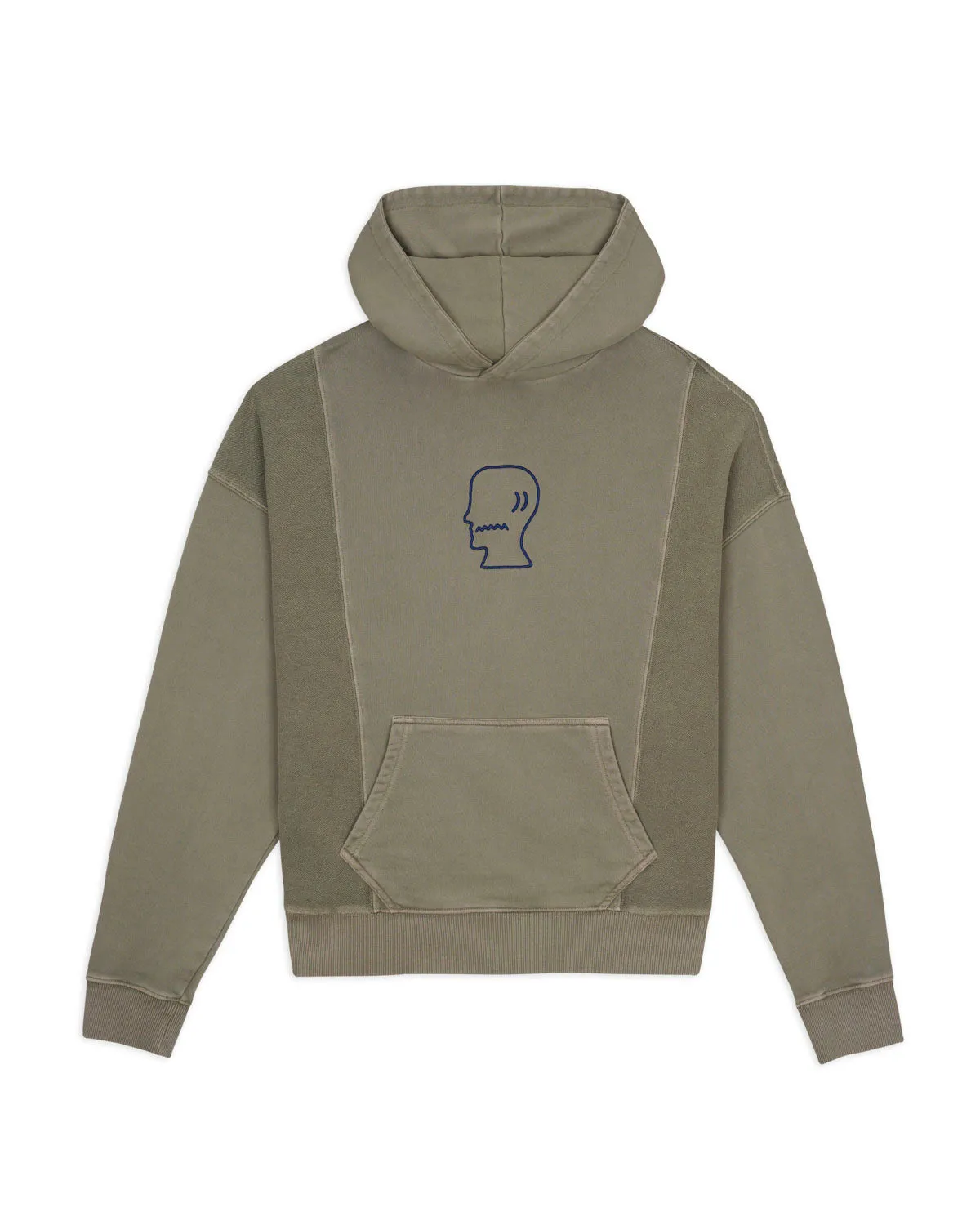Mendoza Cropped Hoodie - Cement sold by Brain Dead