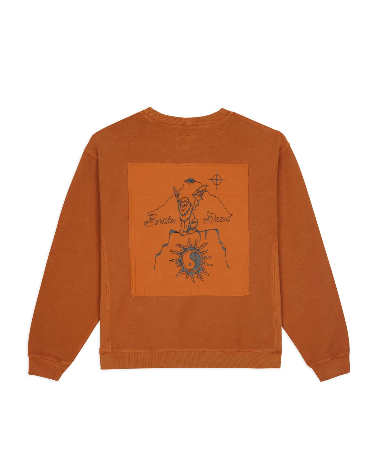 Gargoyle Crewneck - Ochre / Light Brown sold by Brain Dead product image thumbnail 3
