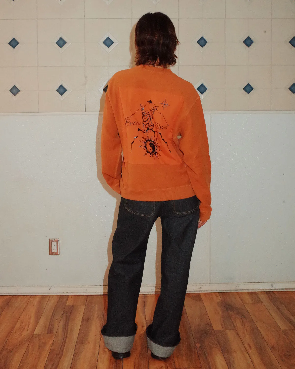 Gargoyle Crewneck - Ochre / Light Brown sold by Brain Dead product image thumbnail 4