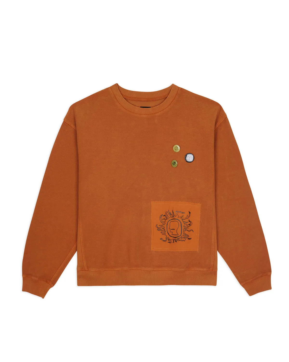 Gargoyle Crewneck - Ochre / Light Brown sold by Brain Dead