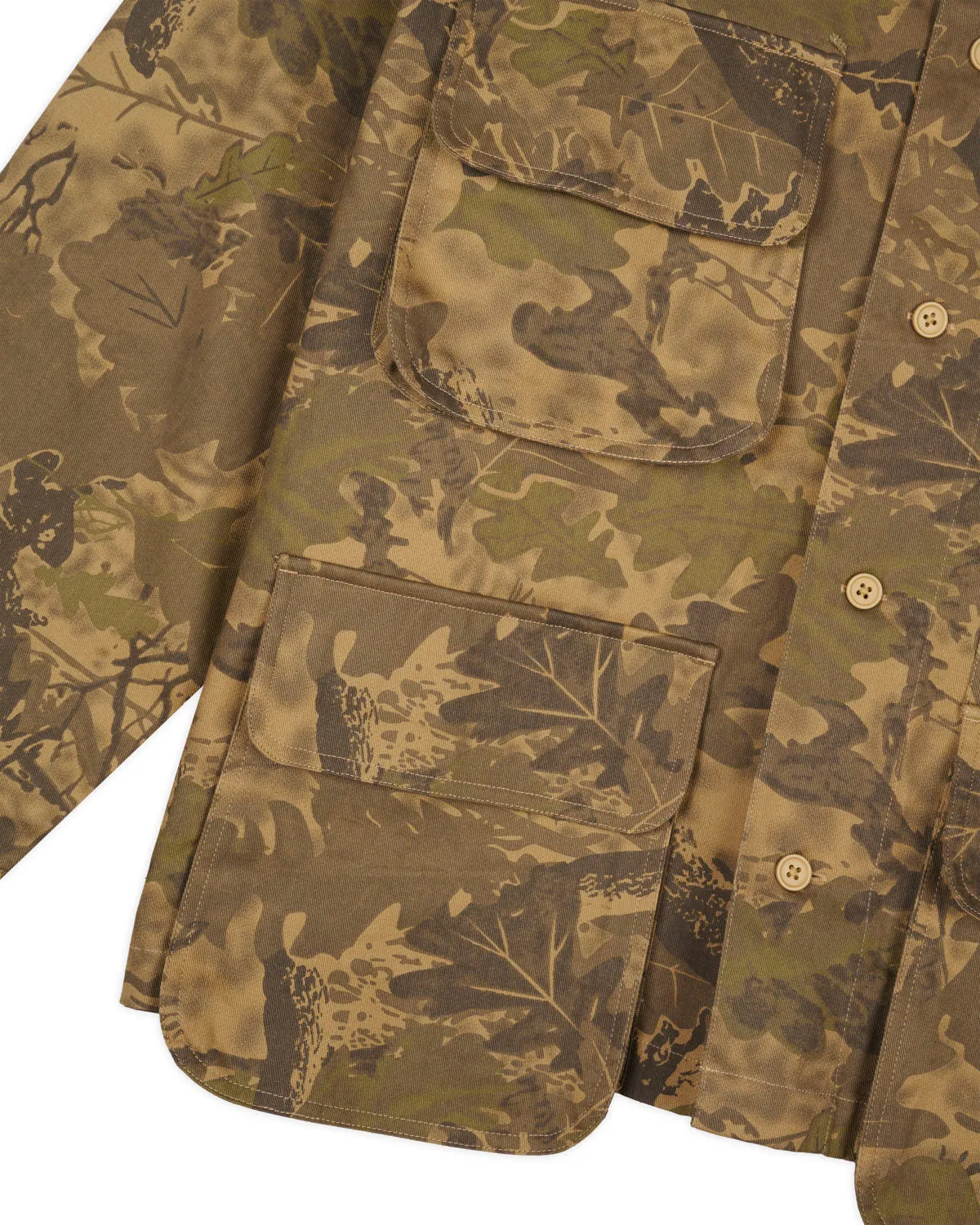 Twill Military Shirt Jacket - Leaf Camo sold by Brain Dead product image thumbnail 5