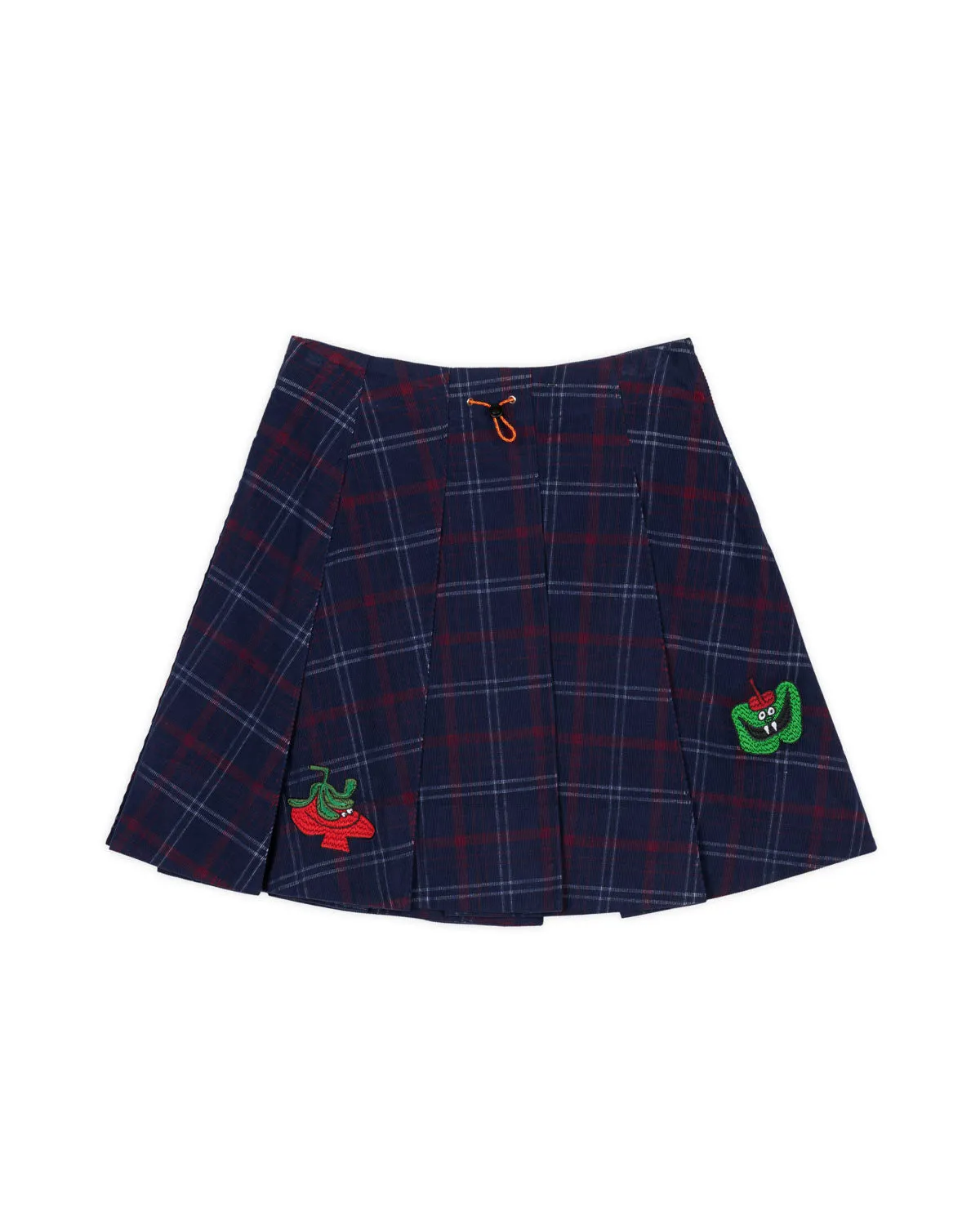 Mesa Pleated Skirt - Blue Multi sold by Brain Dead