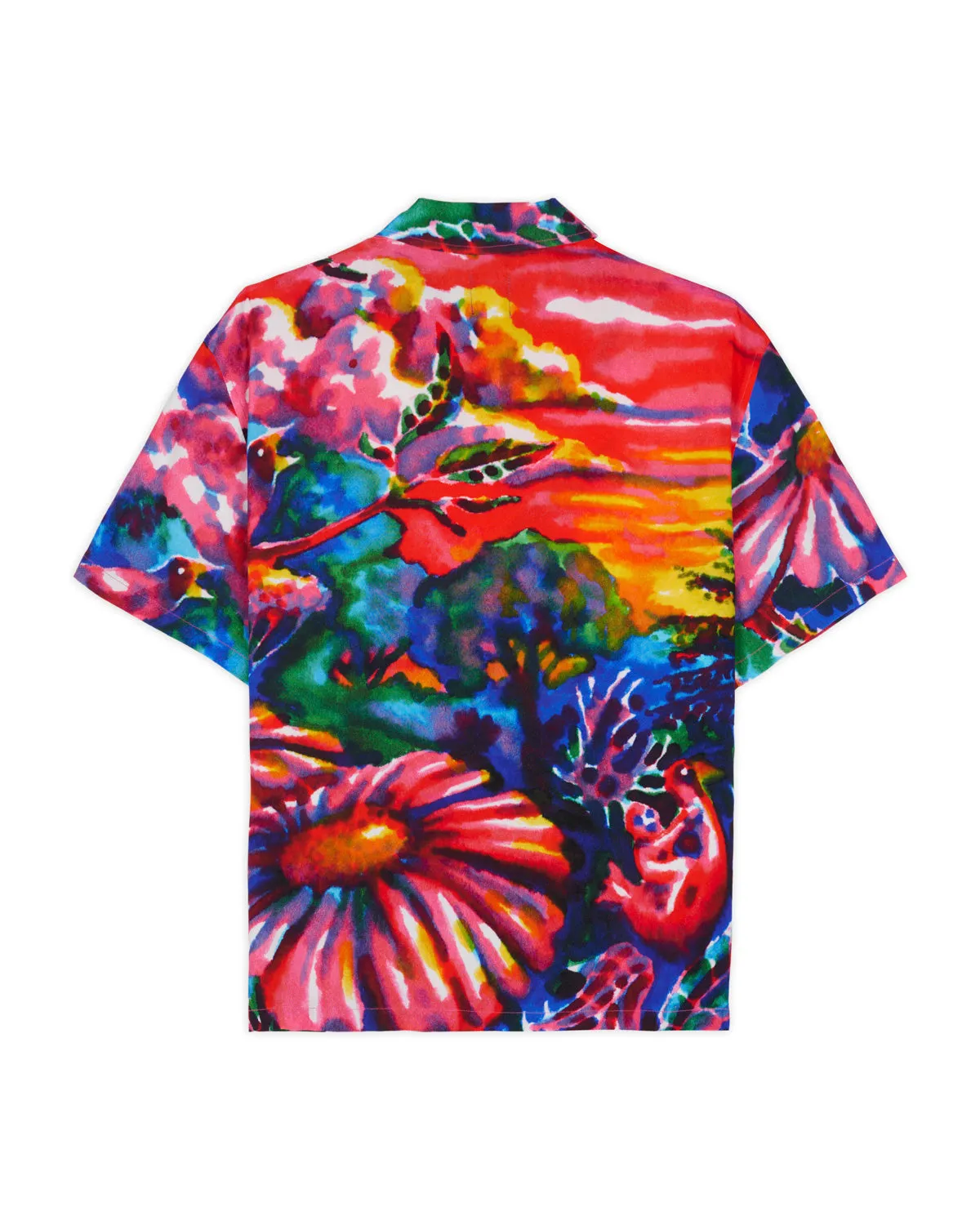 Forgotten Forest Short Sleeve Button Up Shirt - Red sold by Brain Dead product image thumbnail 3