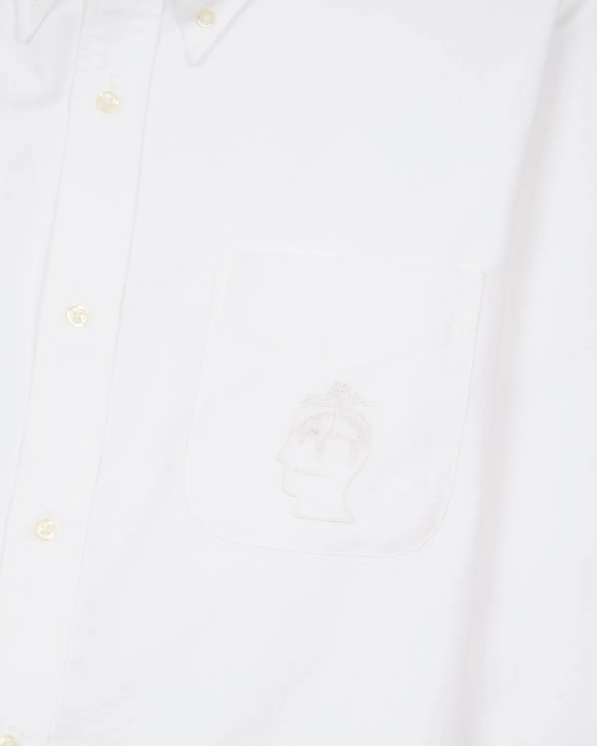 Brooks Brothers California Selvedge Oxford Button Up Shirt - White sold by Brain Dead product image thumbnail 2