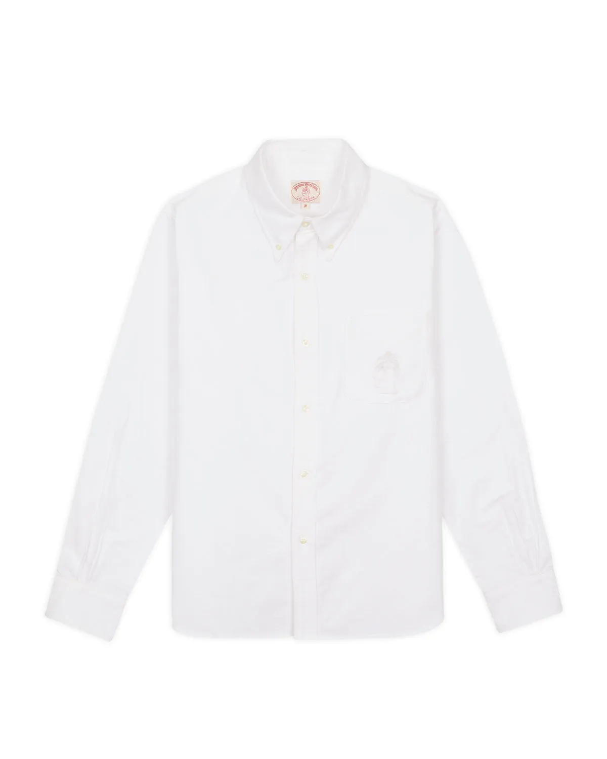 Brooks Brothers California Selvedge Oxford Button Up Shirt - White sold by Brain Dead