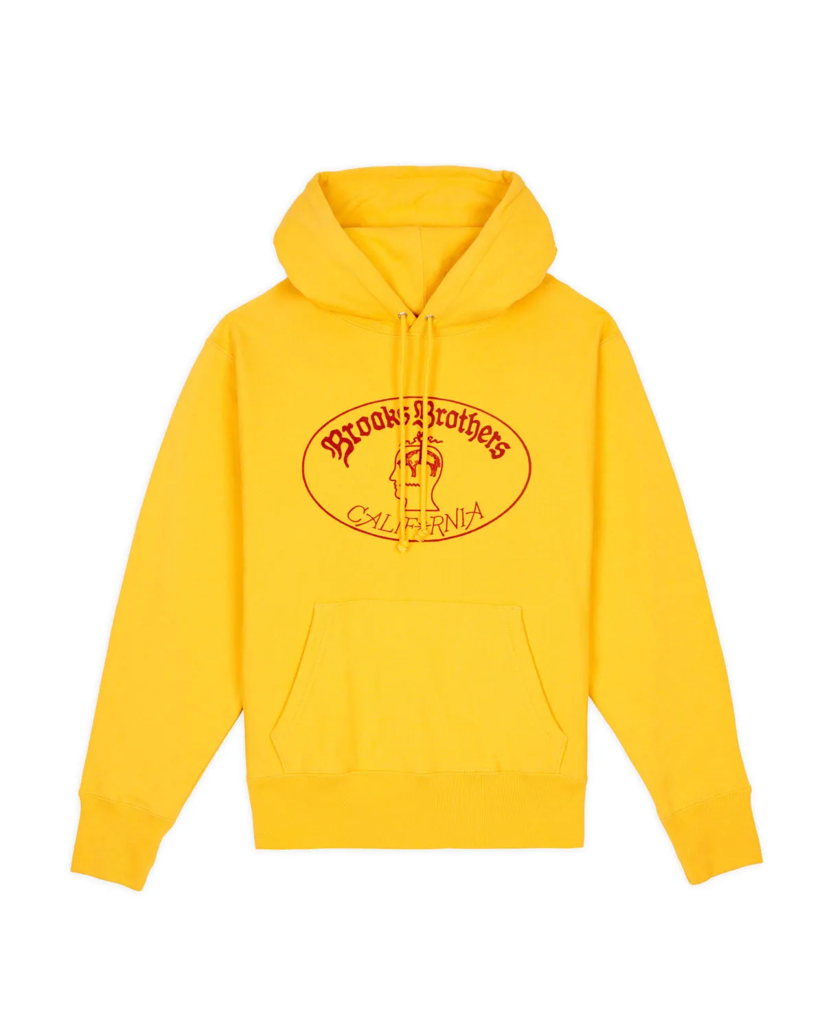 Brooks Brothers California Logo Hoodie - Yellow sold by Brain Dead