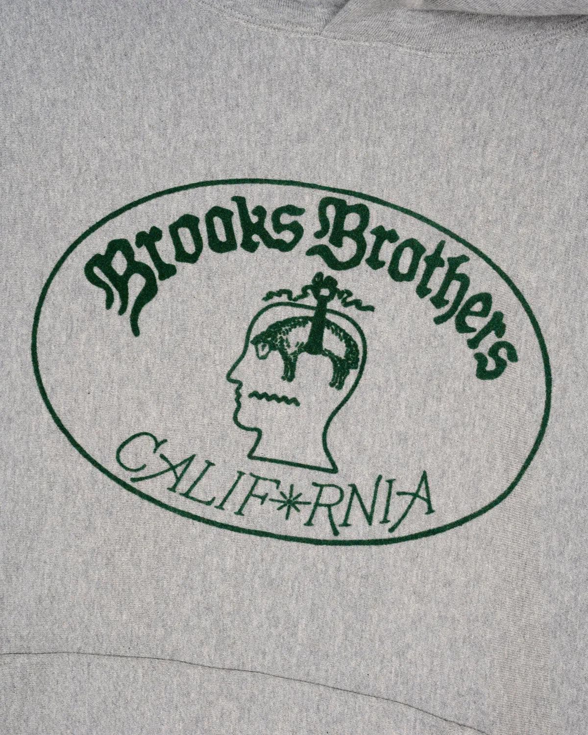 Brooks Brothers California Logo Hoodie - Heather Grey sold by Brain Dead product image thumbnail 2