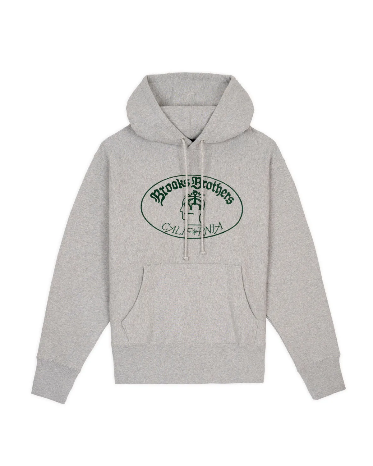Brooks Brothers California Logo Hoodie - Heather Grey sold by Brain Dead
