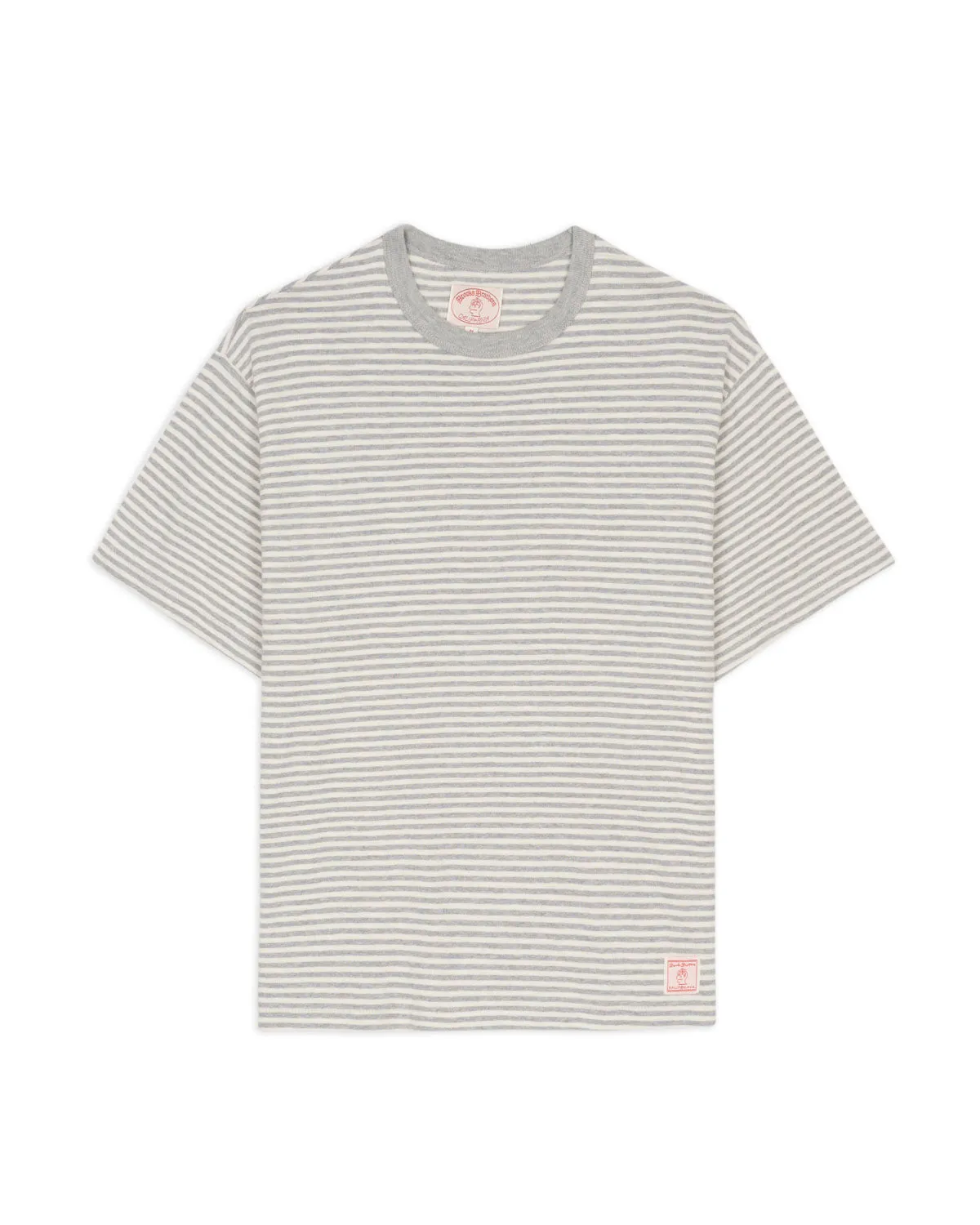 Brooks Brothers California Loose Knit Striped T-Shirt - Natural sold by Brain Dead