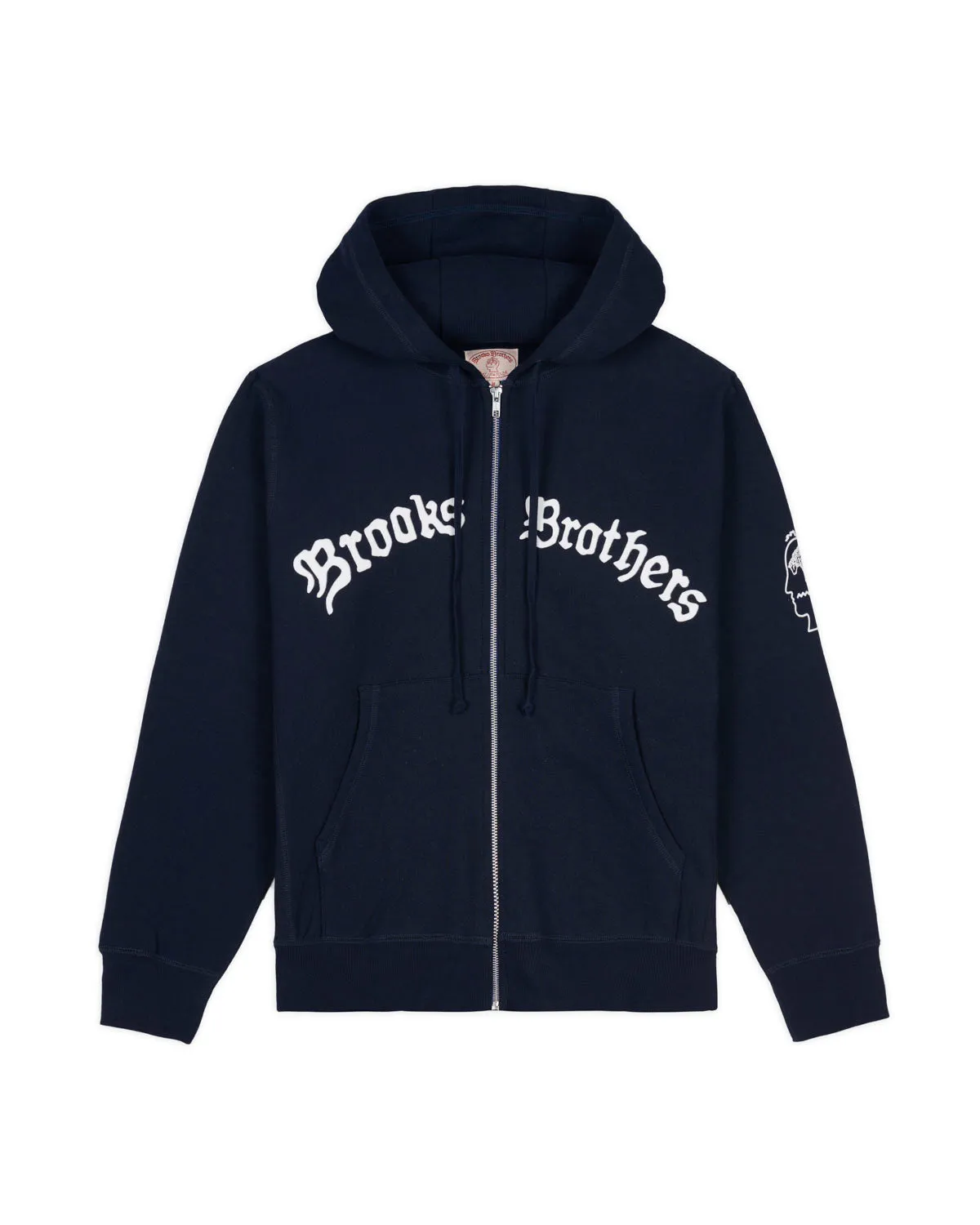 Brooks Brothers California Zip Hoodie - Navy sold by Brain Dead