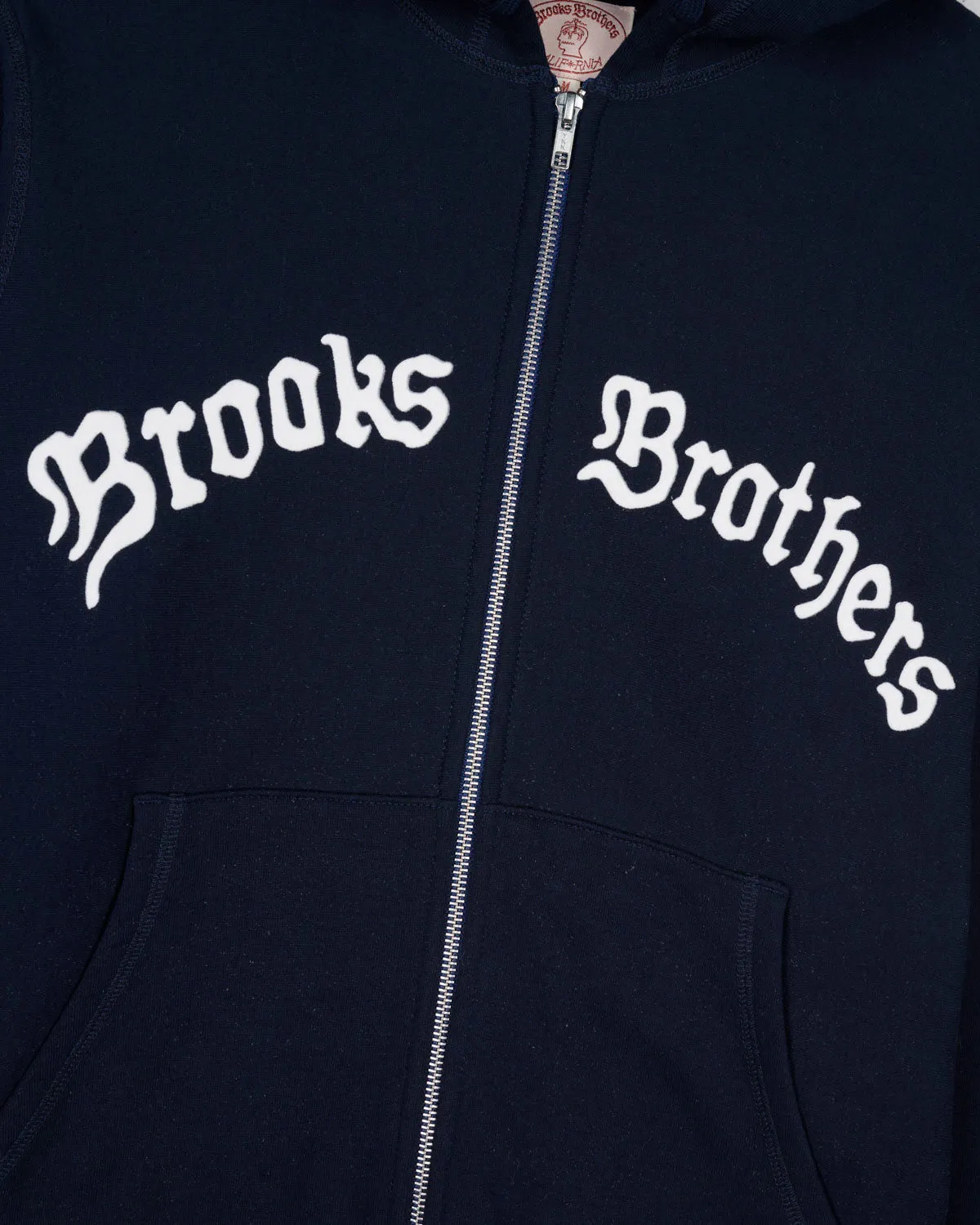 Brooks Brothers California Zip Hoodie - Navy sold by Brain Dead product image thumbnail 2