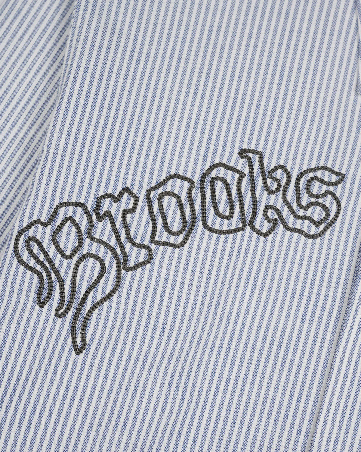 Brooks Brothers California Embroidered Striped Oxford Button Up Shirt - Blue sold by Brain Dead product image thumbnail 4