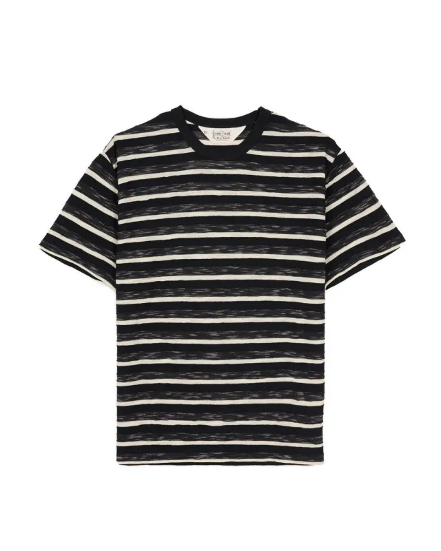 Casey Striped T-shirt - Black made by Brain Dead