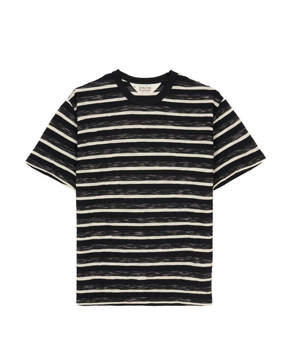 Casey Striped T-shirt - Black sold by Brain Dead