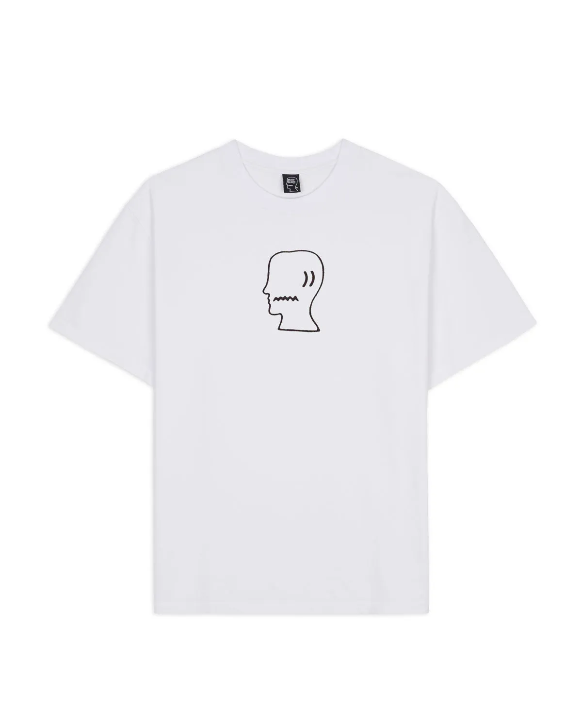 Brain Dead Logohead T-shirt - White sold by Brain Dead