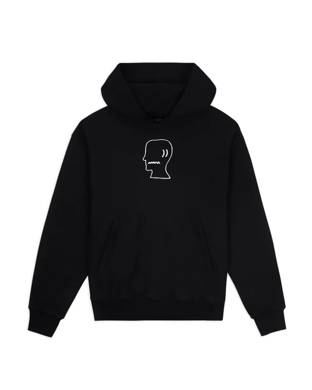 Brain Dead Logohead Hoodie - Black sold by Brain Dead