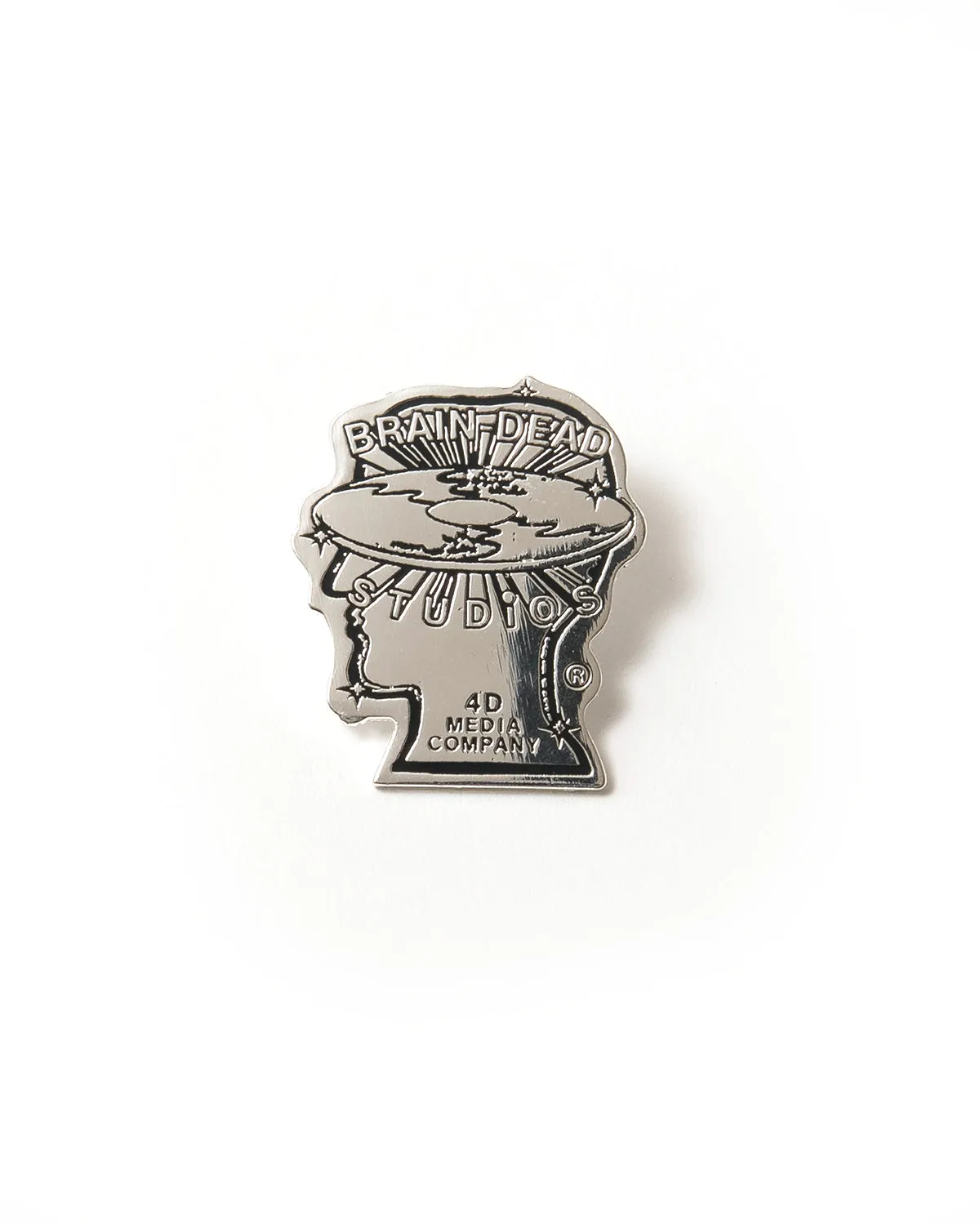 Brain Dead Studios Enamel Pin - Silver/Multi sold by Brain Dead