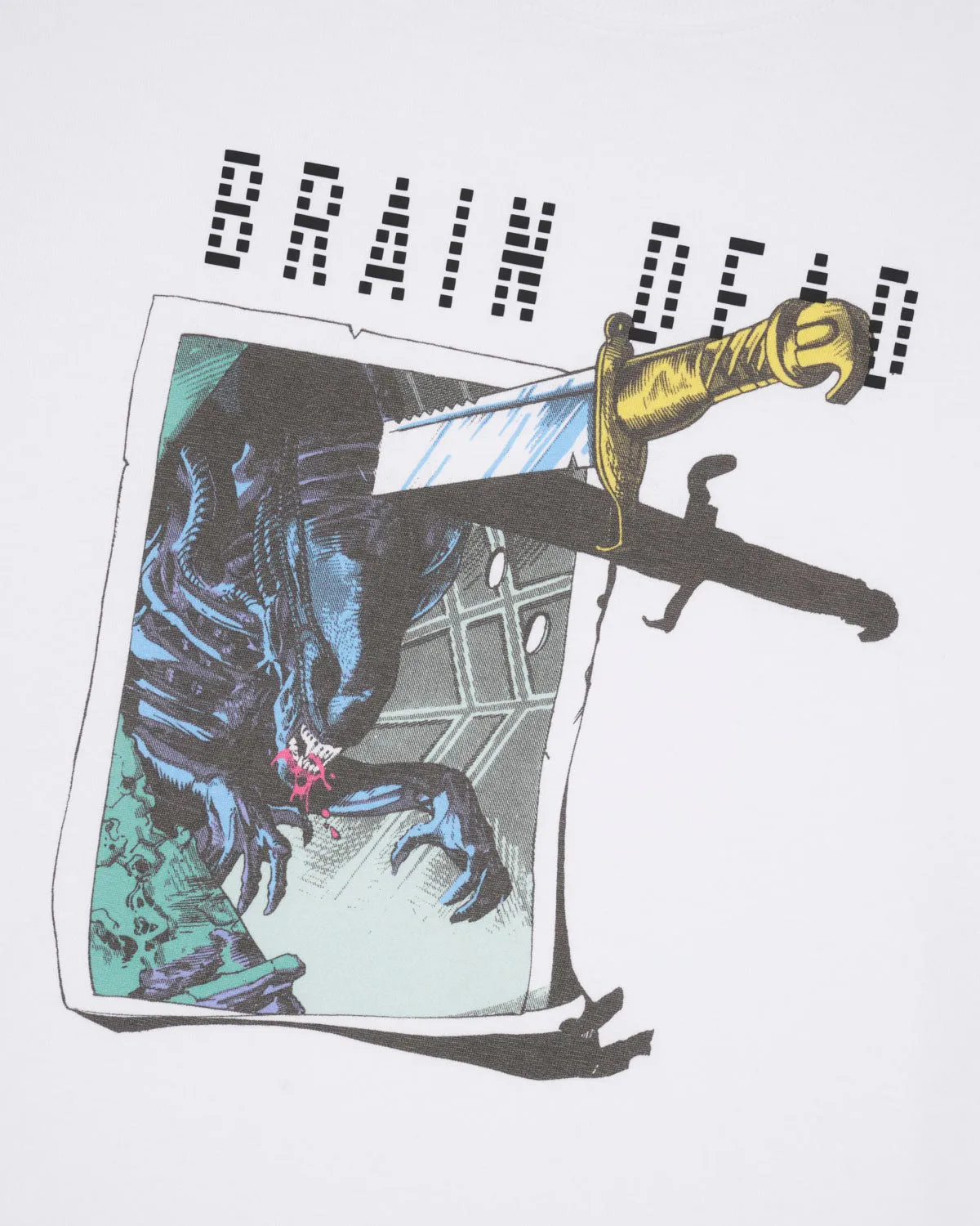 Brain Dead x Aliens Target Practice T-shirt - White sold by Brain Dead product image thumbnail 3