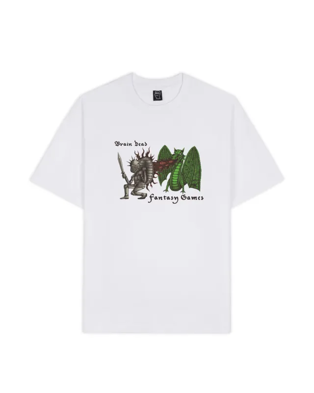 Fantasy Games Dungeon Crawler T-shirt - White made by Brain Dead