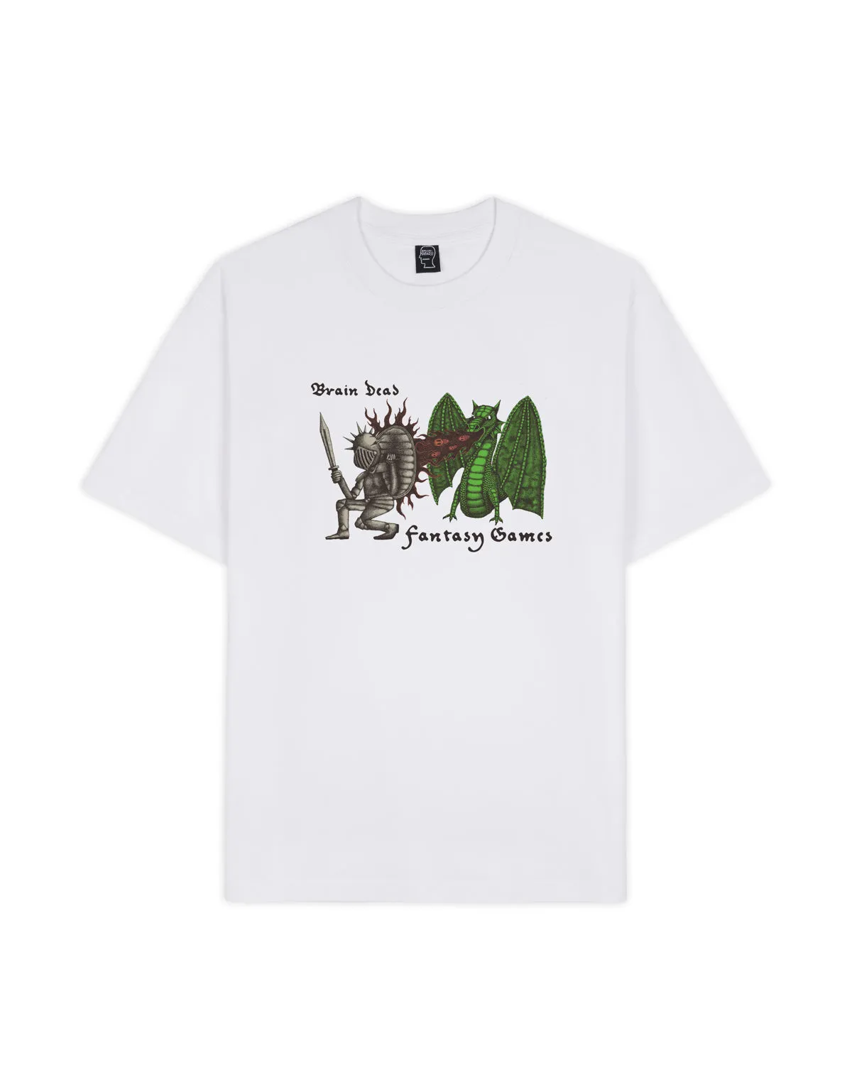 Fantasy Games Dungeon Crawler T-shirt - White sold by Brain Dead