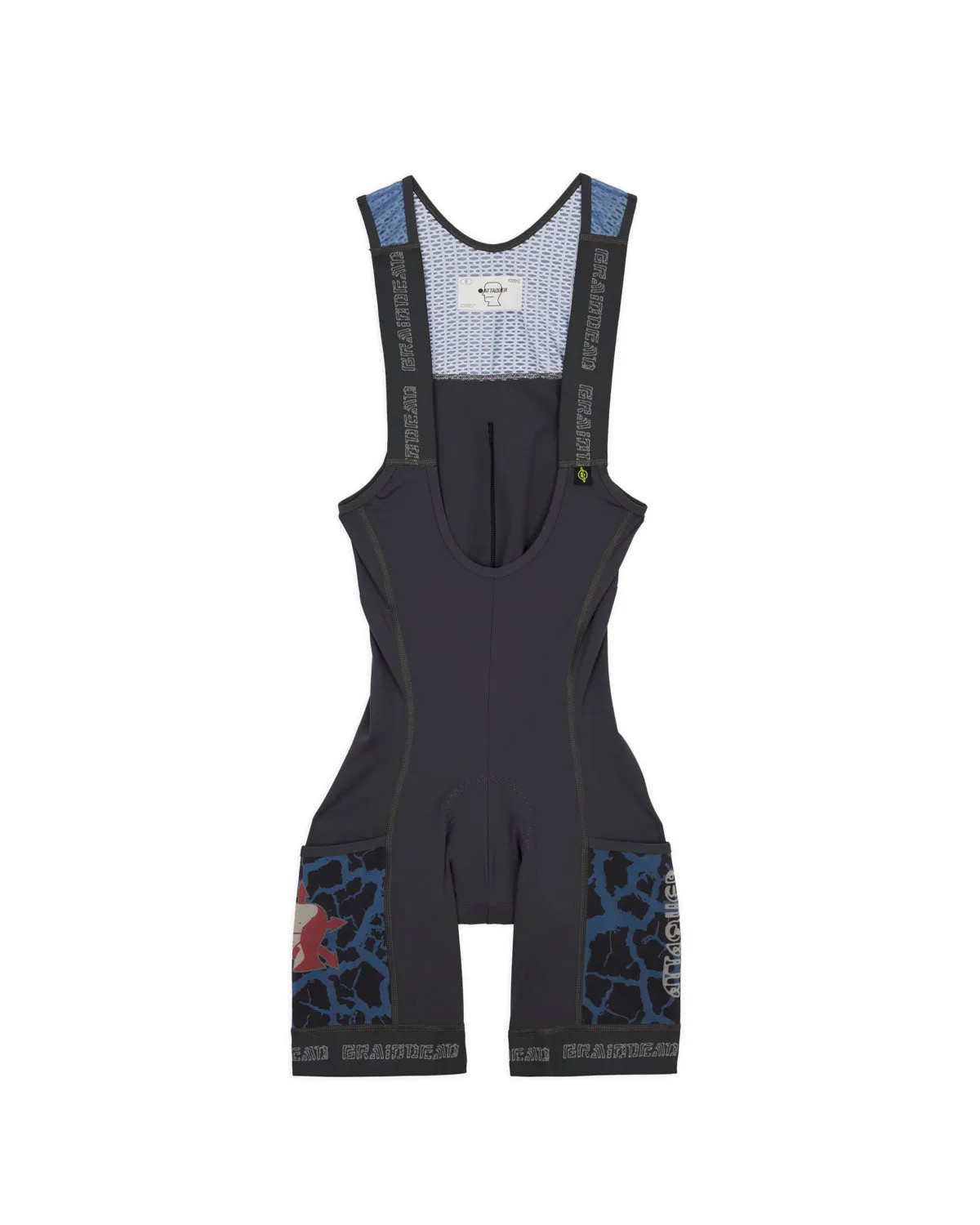 Brain Dead x Attaquer Women's Cargo Bib - Blue Multi sold by Brain Dead