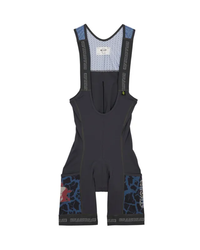 Brain Dead x Attaquer Cargo Bib - Blue Multi made by Brain Dead