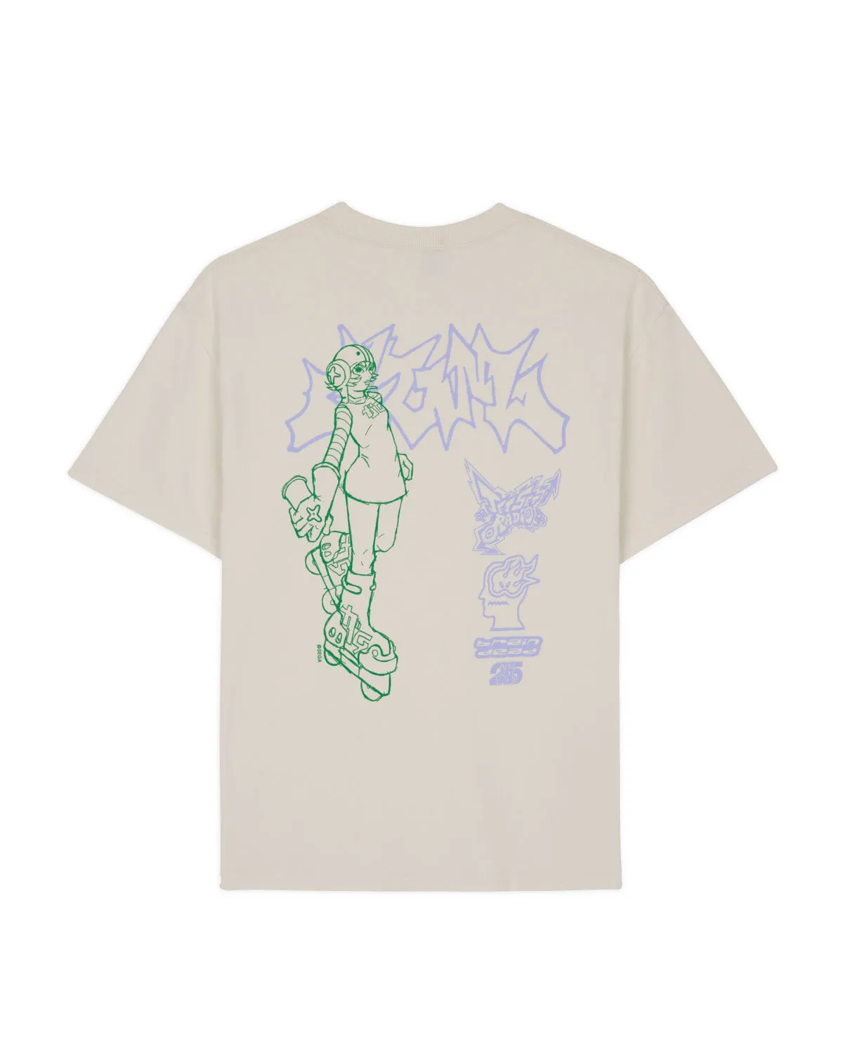 Brain Dead x Sega: Jet Set Radio T-shirt - Natural sold by Brain Dead product image thumbnail 2