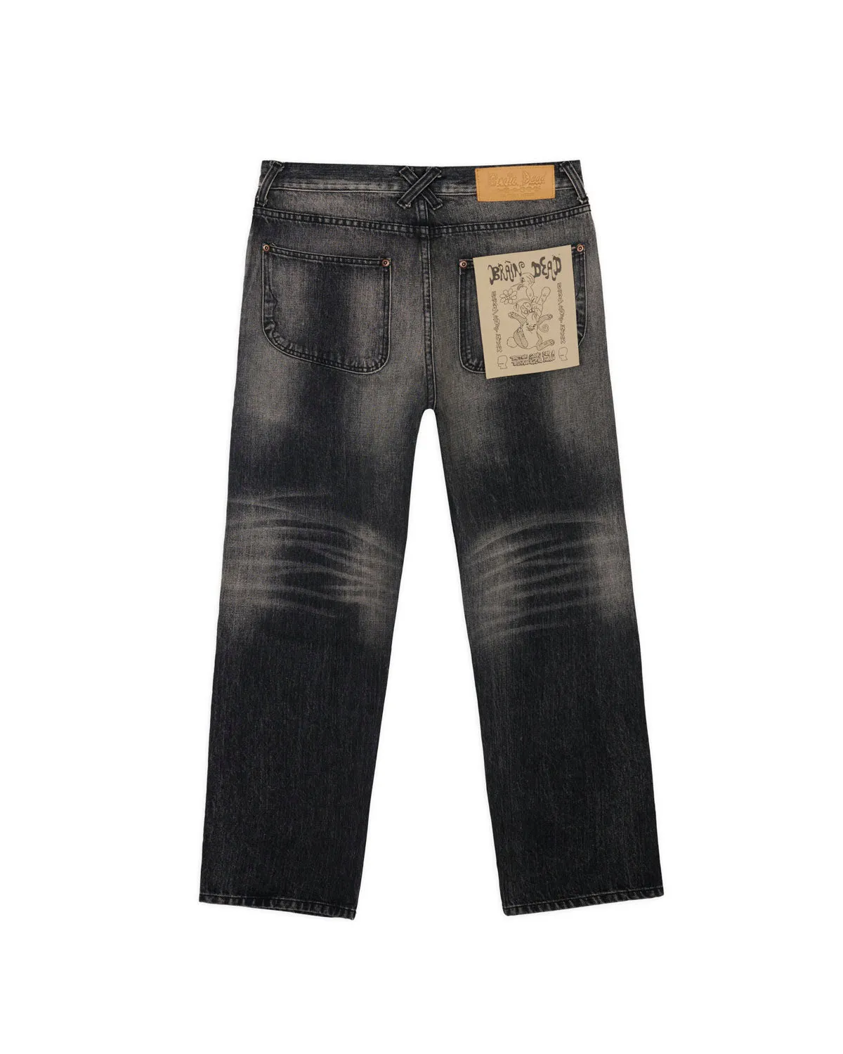 Type 01 13.2oz Selvedge Denim Pant - Washed Black sold by Brain Dead product image thumbnail 3