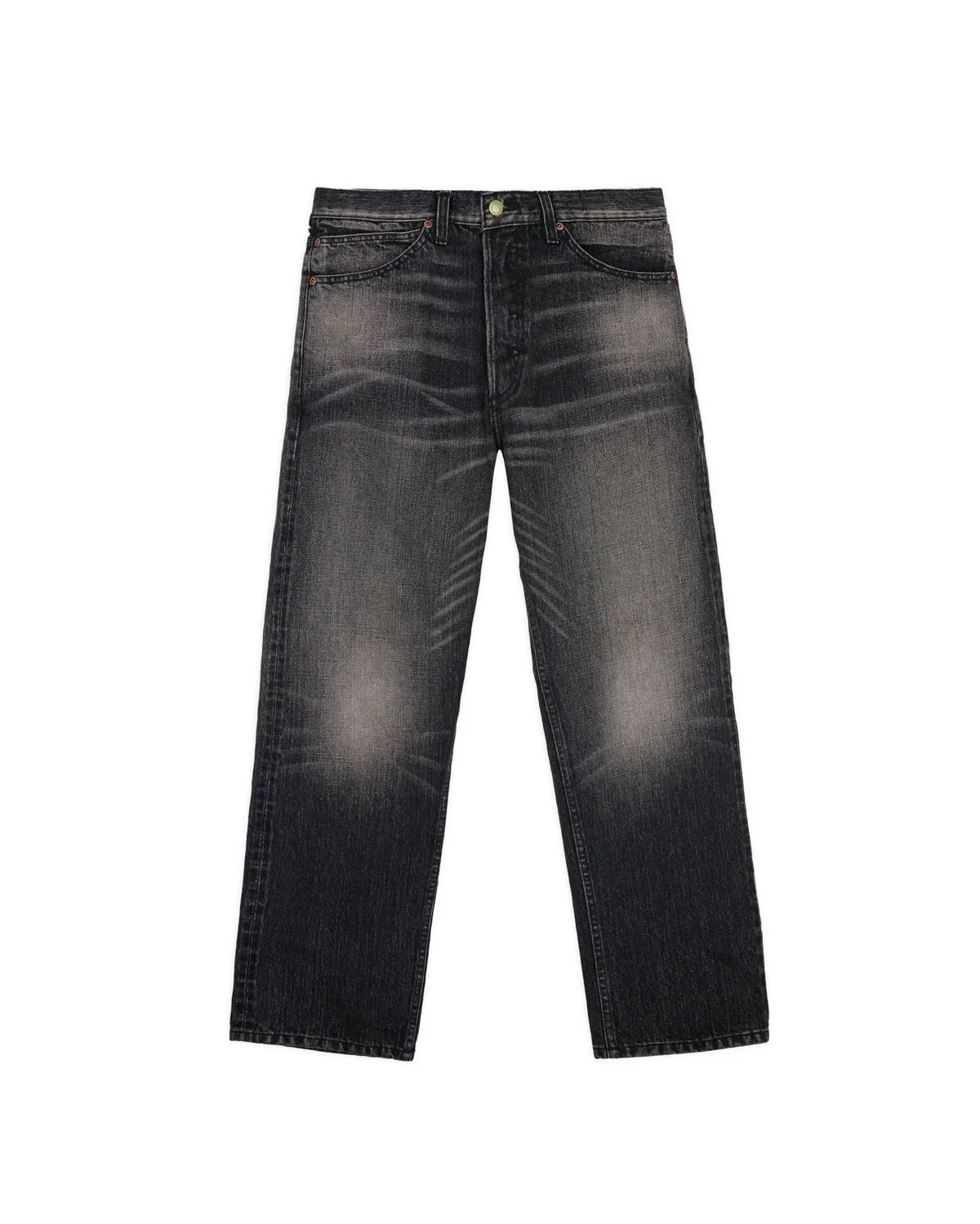 Type 01 13.2oz Selvedge Denim Pant - Washed Black sold by Brain Dead