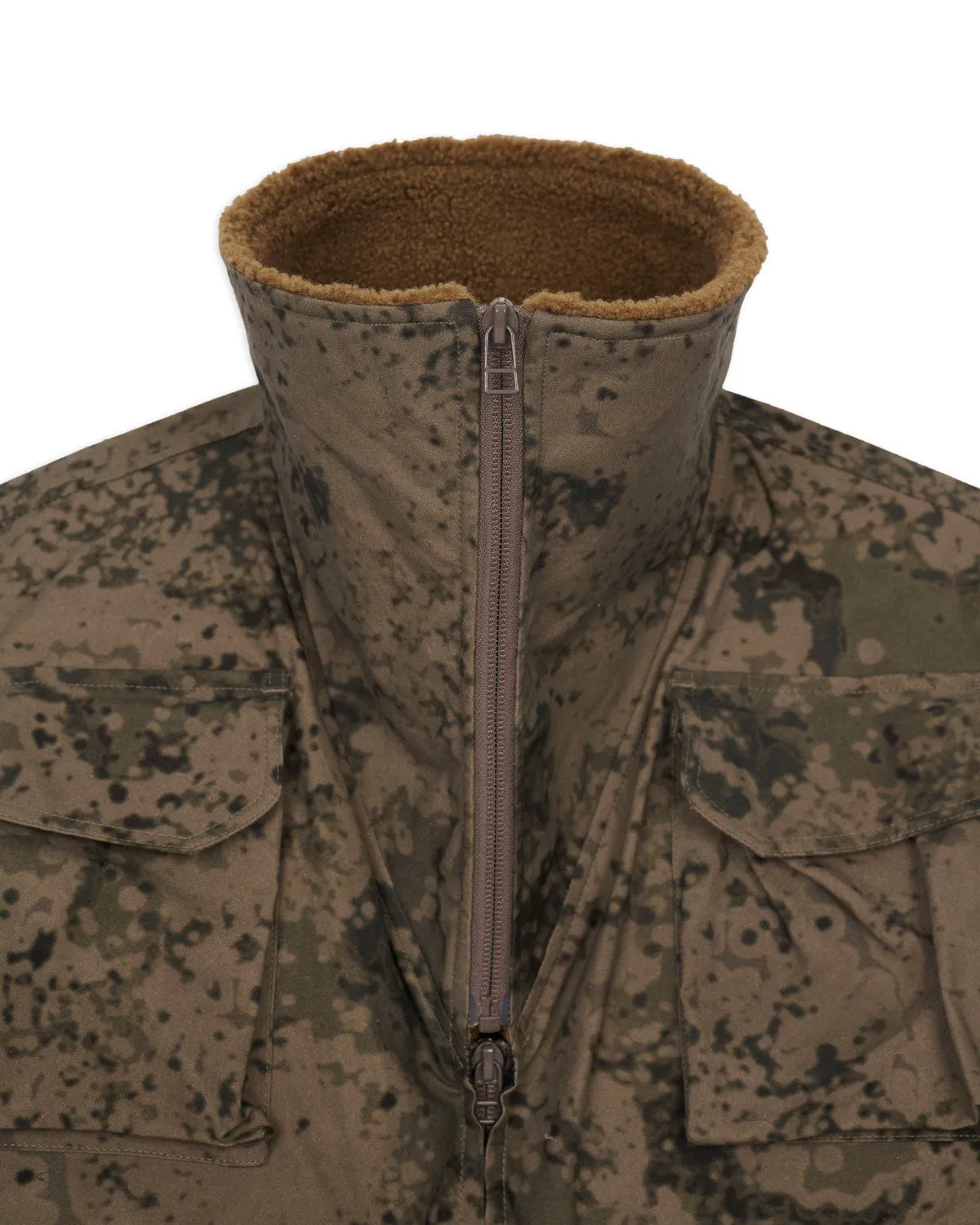 Brain Dead x South2 West8 Fleece Sleeve Tenkara Short Jacket - Grey sold by Brain Dead product image thumbnail 3