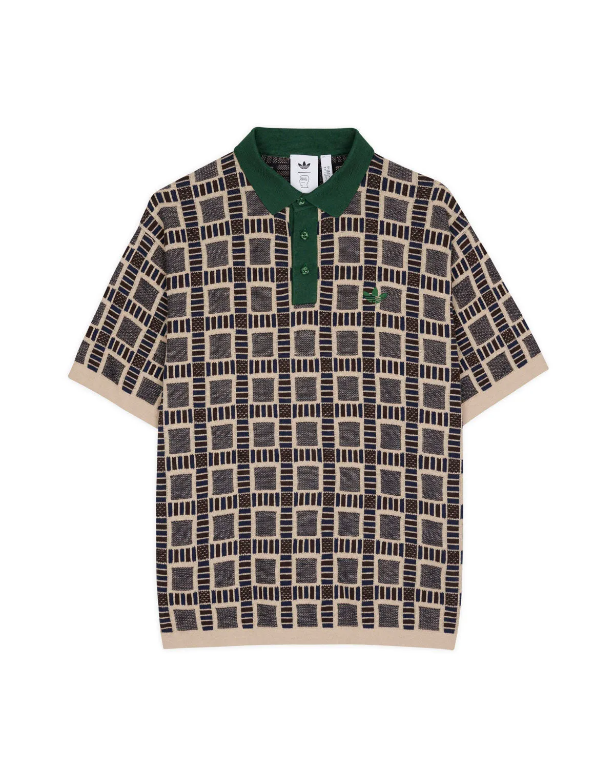 Brain Dead x adidas Polo Shirt - Brown Multi sold by Brain Dead