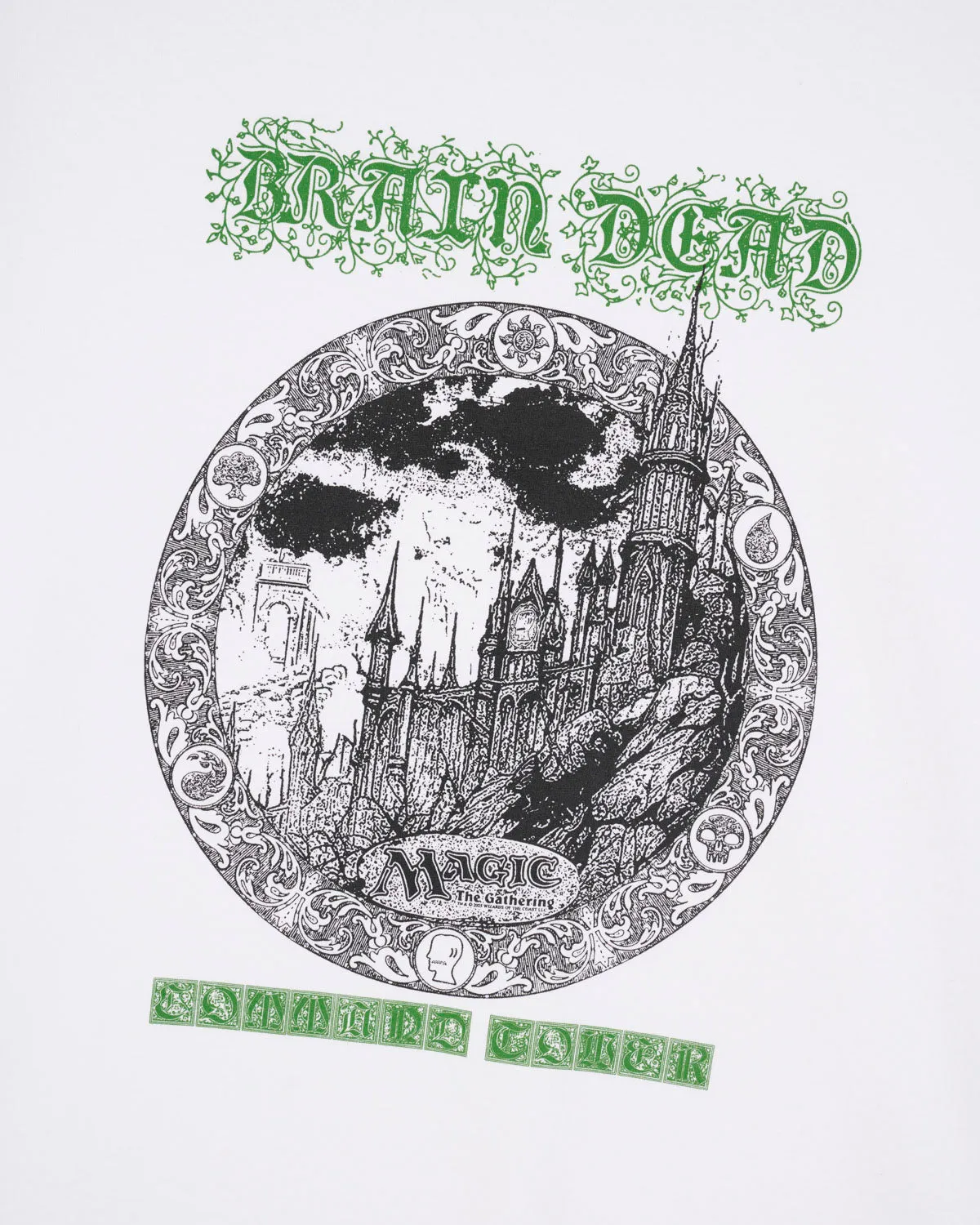 Brain Dead x Magic: The Gathering Command Tower T-shirt - White sold by Brain Dead product image thumbnail 2