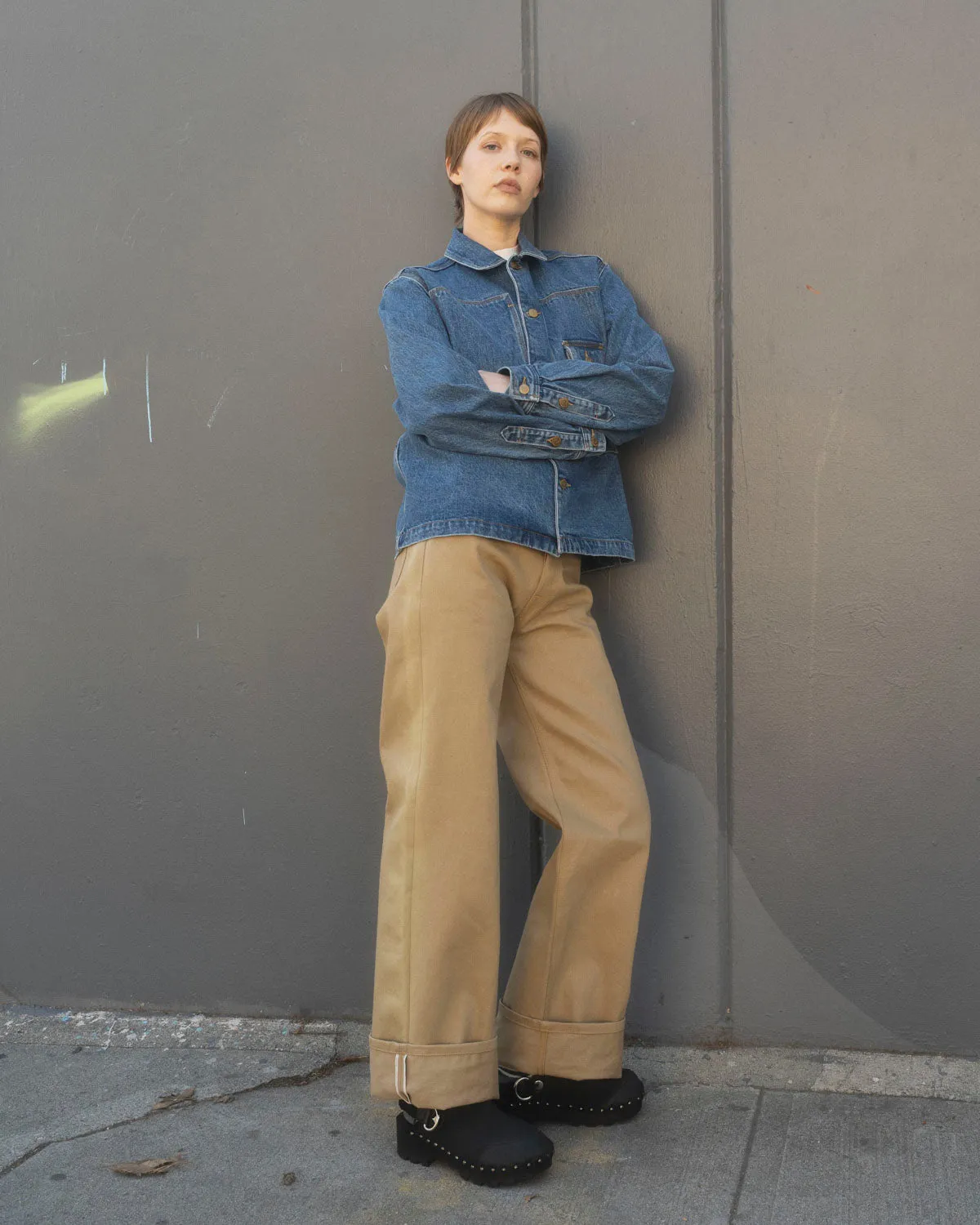 15oz Selvedge Denim 37 Work Shirt - Washed Indigo sold by Brain Dead product image thumbnail 5