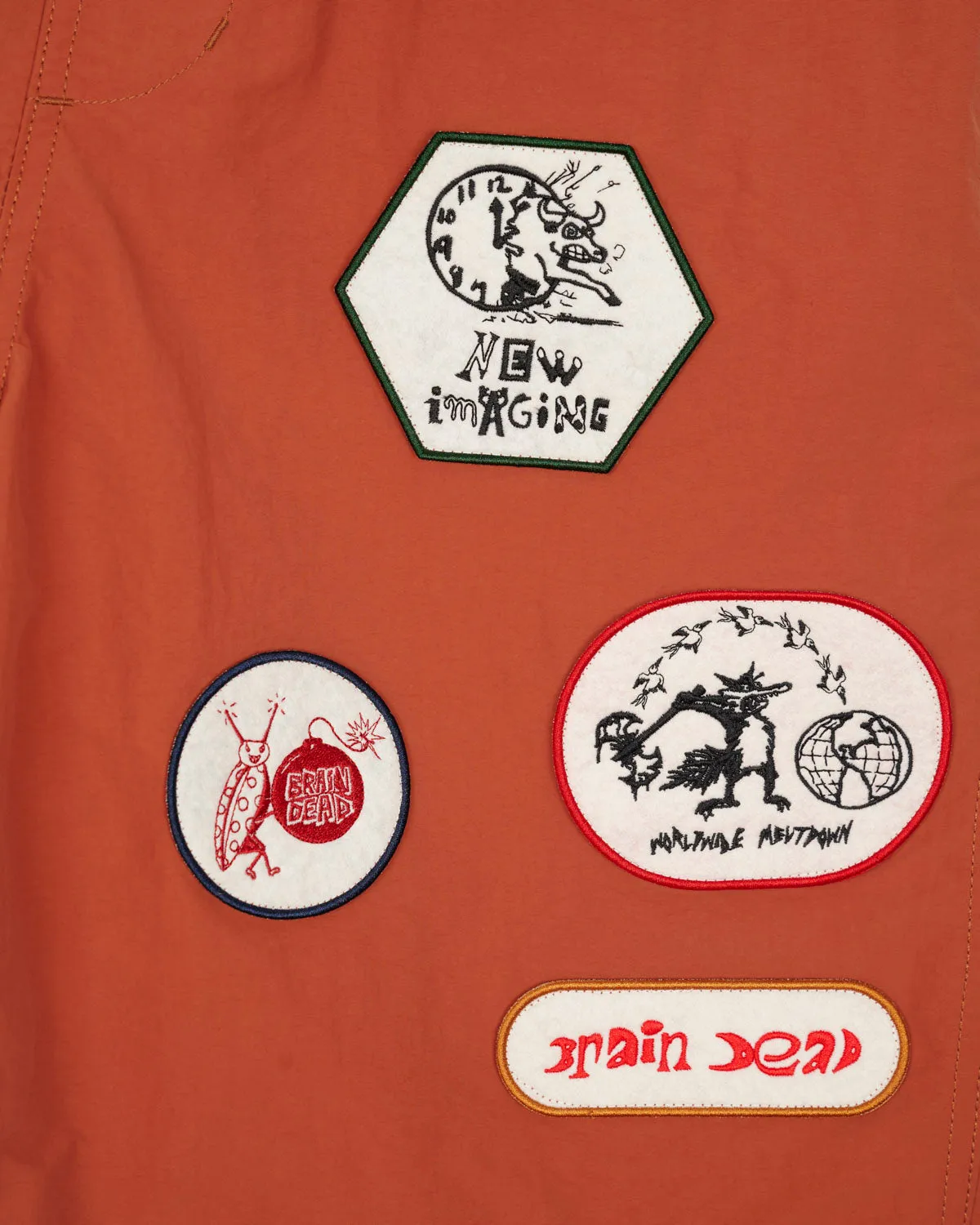 Nylon Baggy Climber Short - Rust sold by Brain Dead product image thumbnail 2