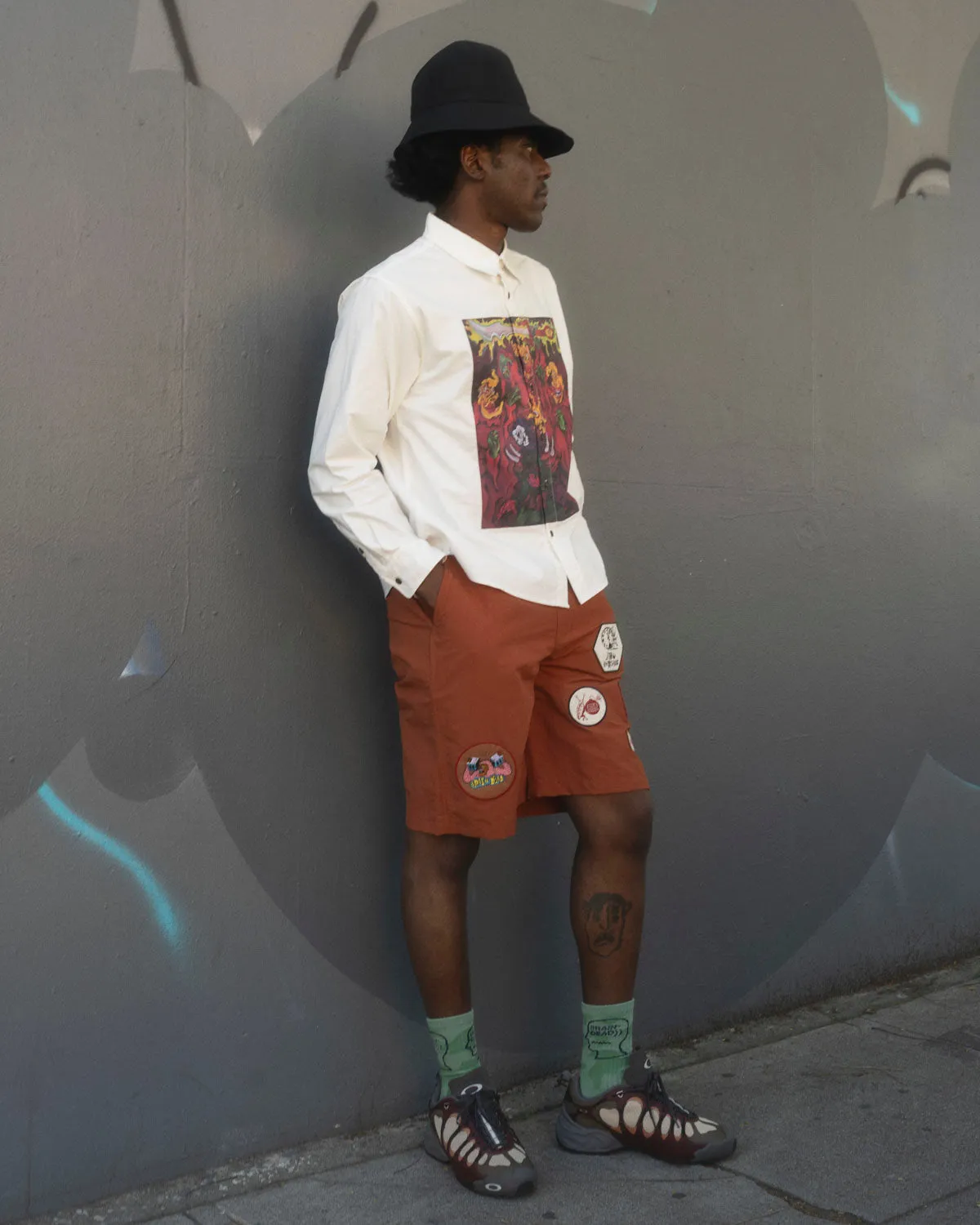 Nylon Baggy Climber Short - Rust sold by Brain Dead product image thumbnail 5