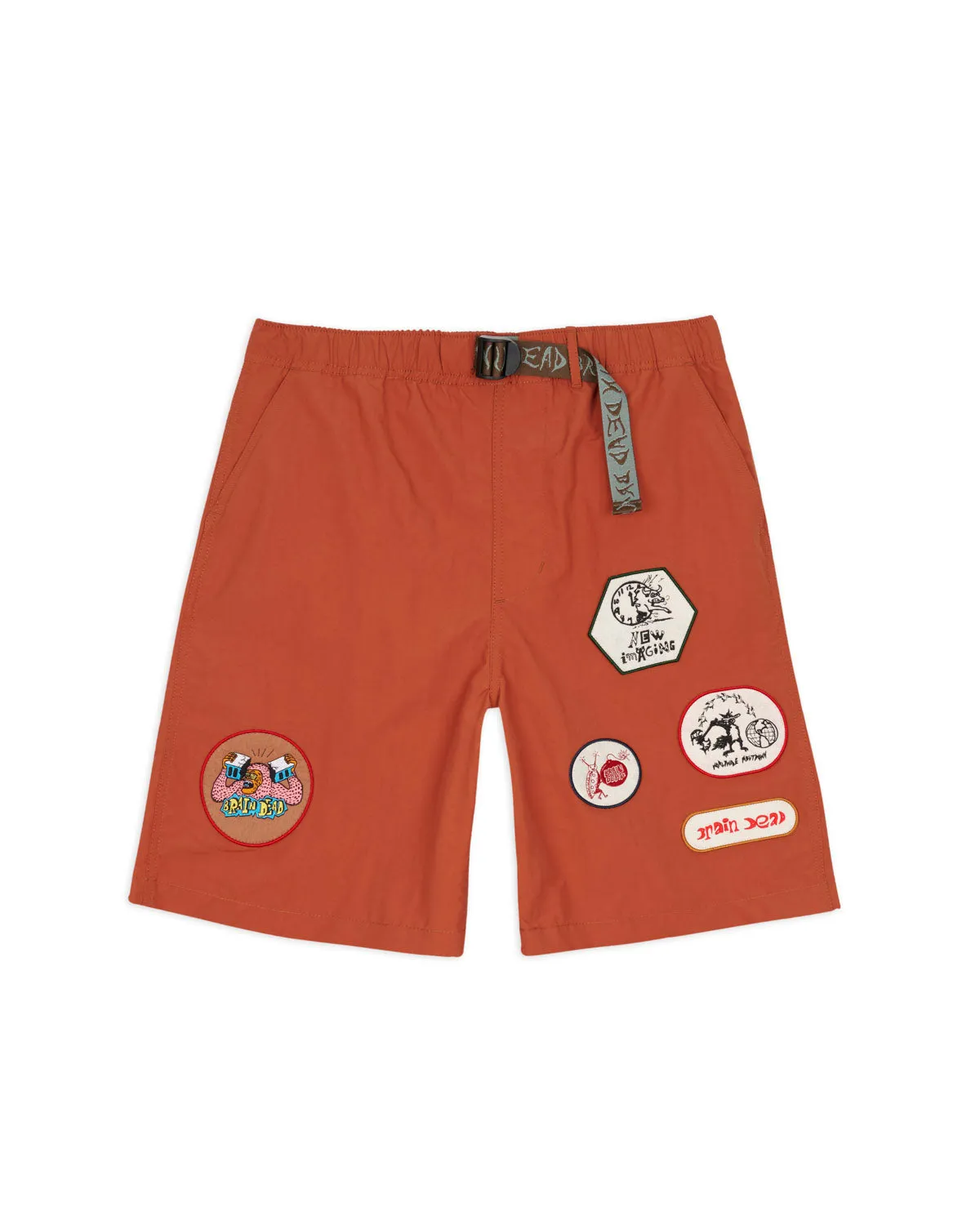 Nylon Baggy Climber Short - Rust sold by Brain Dead
