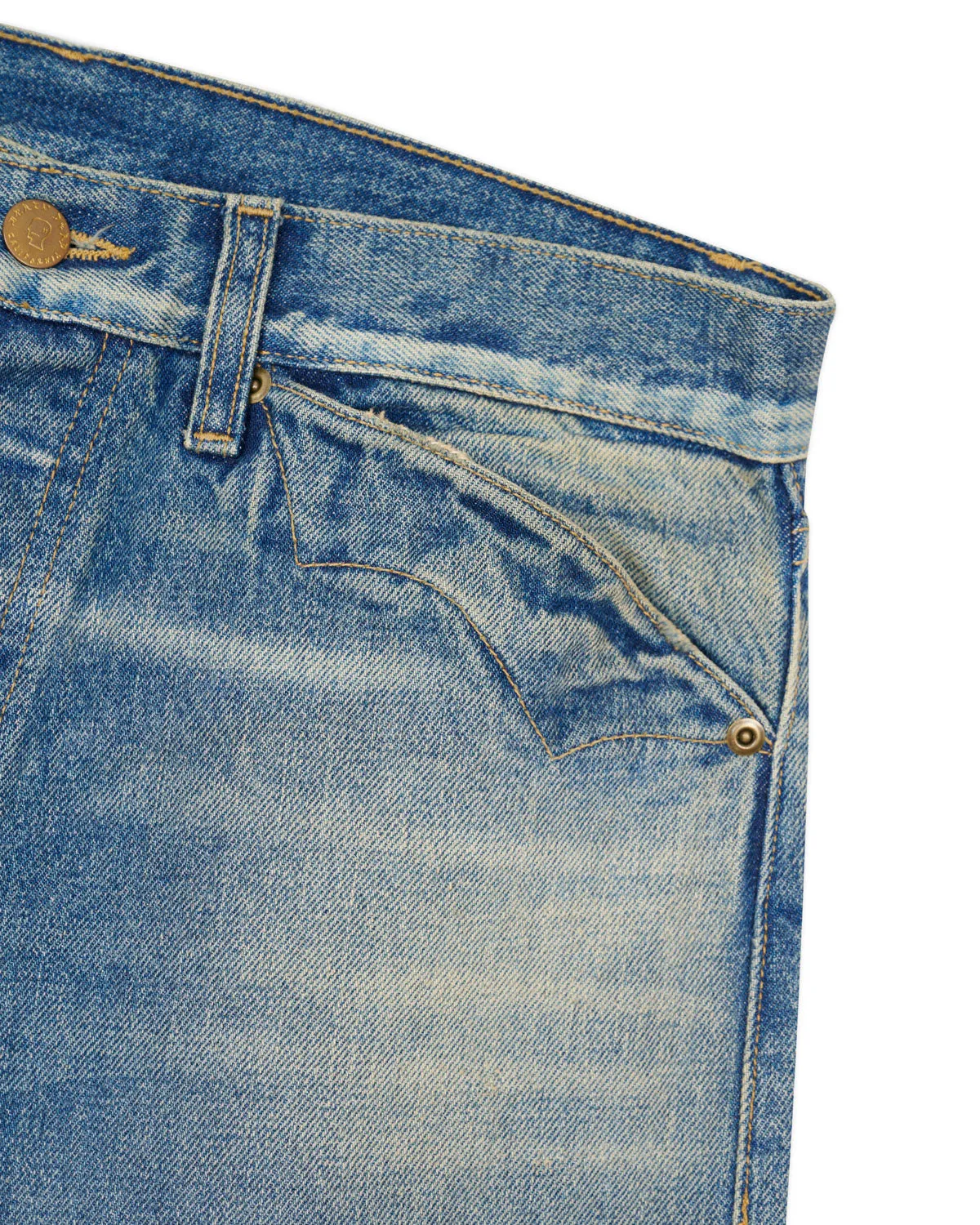 Type 00 15oz Selvedge Denim Pant - Washed Indigo sold by Brain Dead product image thumbnail 3