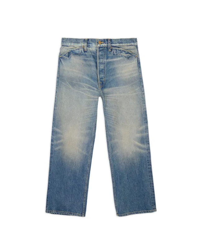 Type 00 15oz Selvedge Denim Pant - Washed Indigo sold by Brain Dead