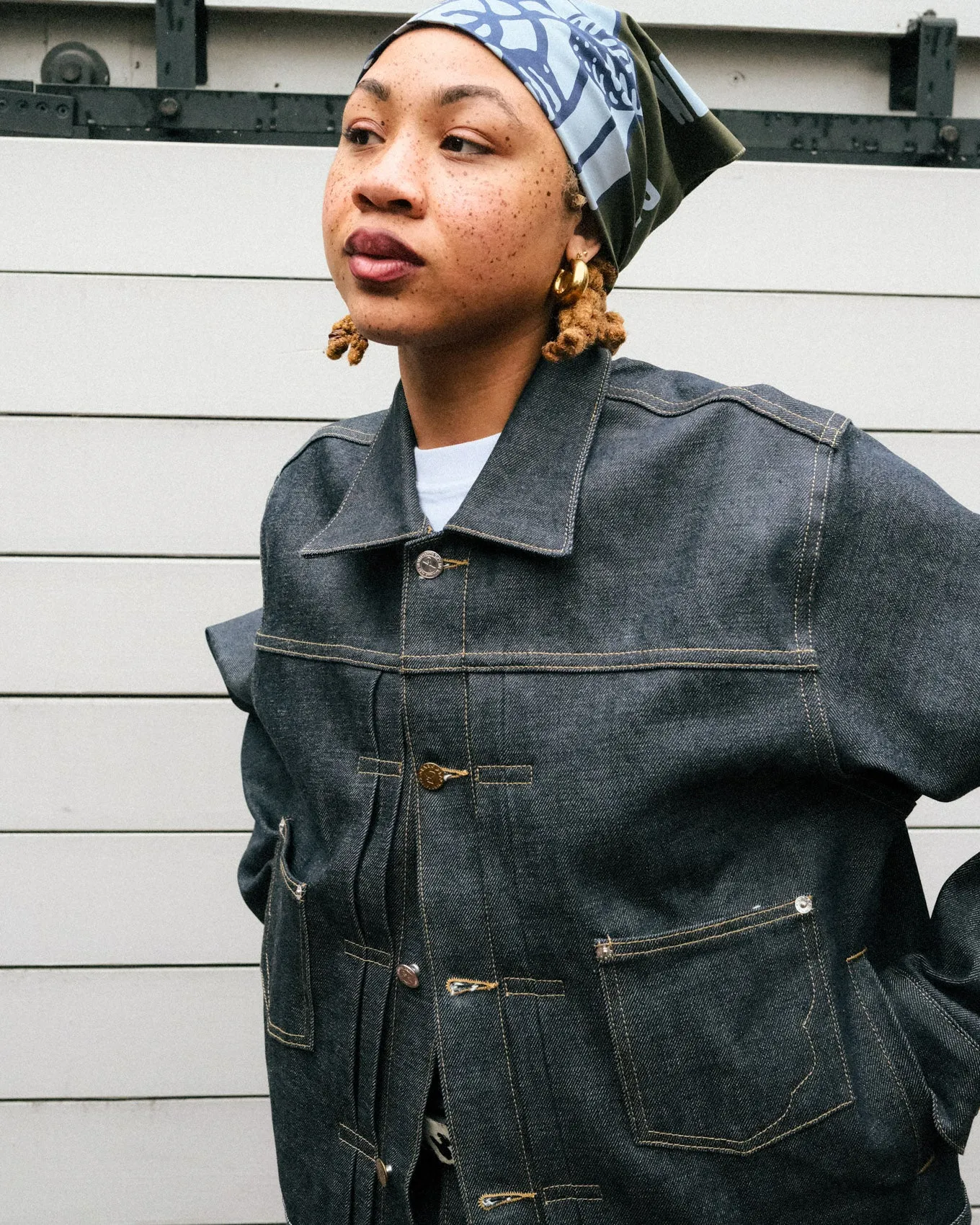 Brain Dead x A.P.C. Selvedge Trucker Jacket - Indigo sold by Brain Dead product image thumbnail 2