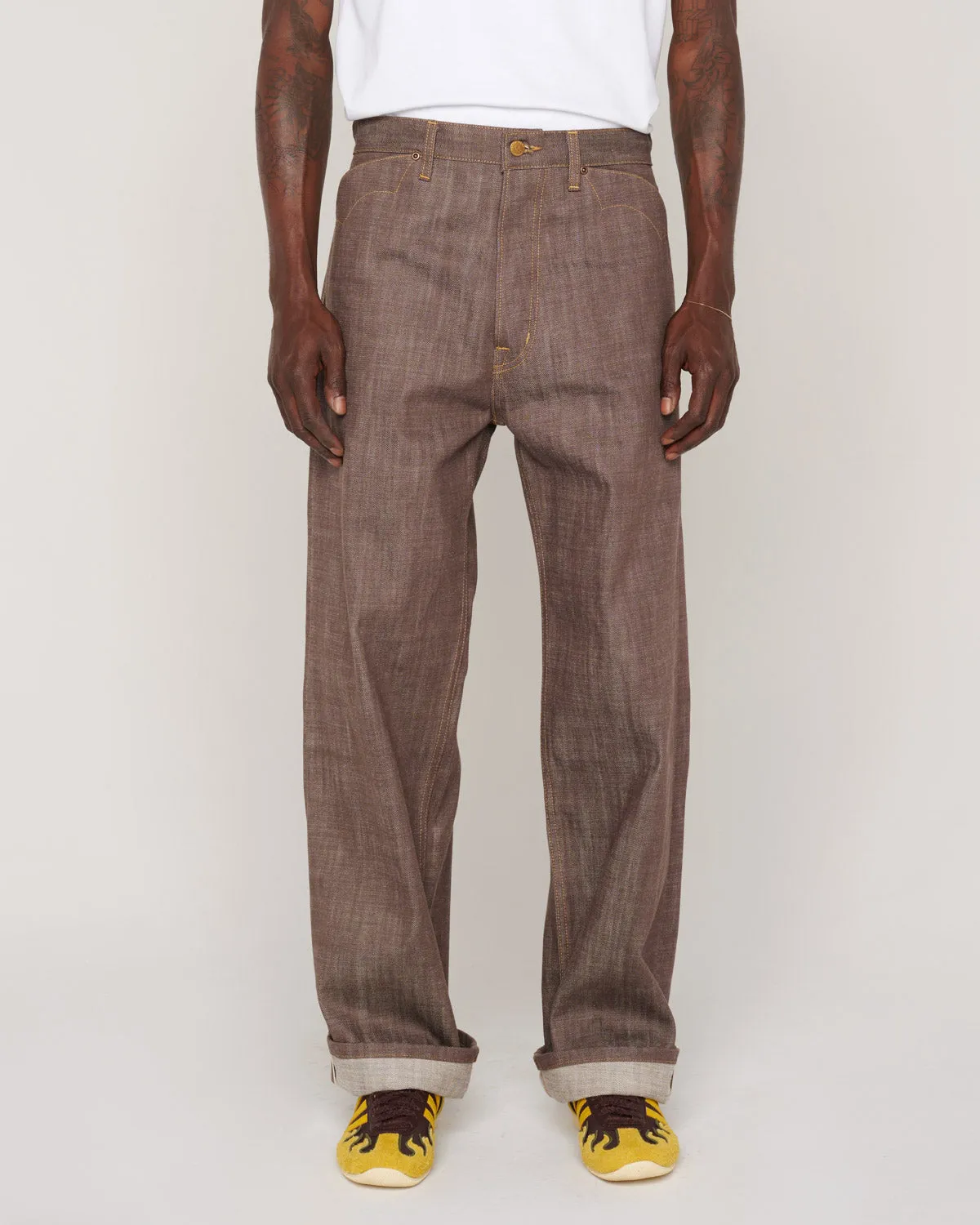 Type 00 14.5oz Selvedge Denim Pant - Brown sold by Brain Dead product image thumbnail 2