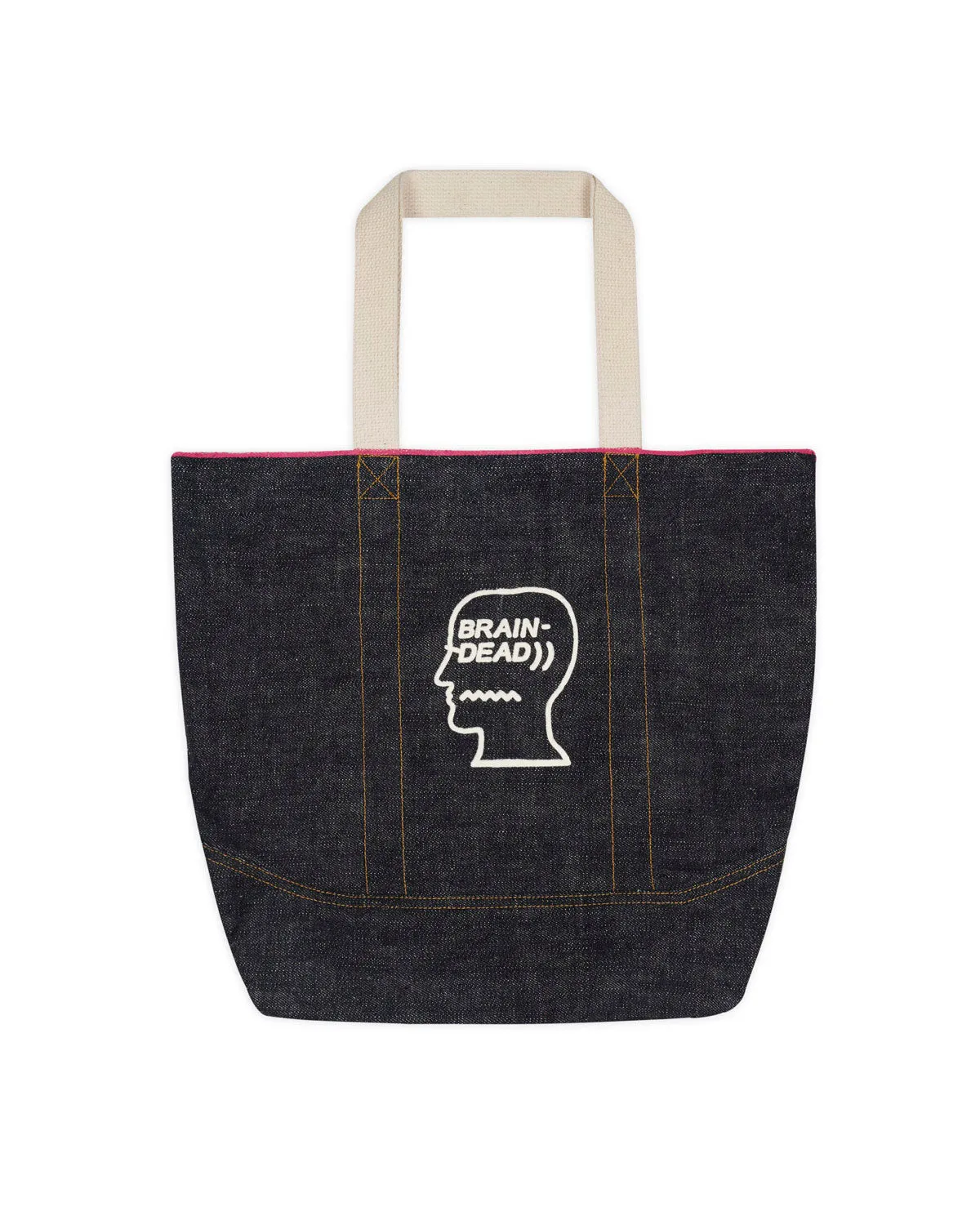 Selvedge Denim Logohead Tote Bag - Indigo sold by Brain Dead