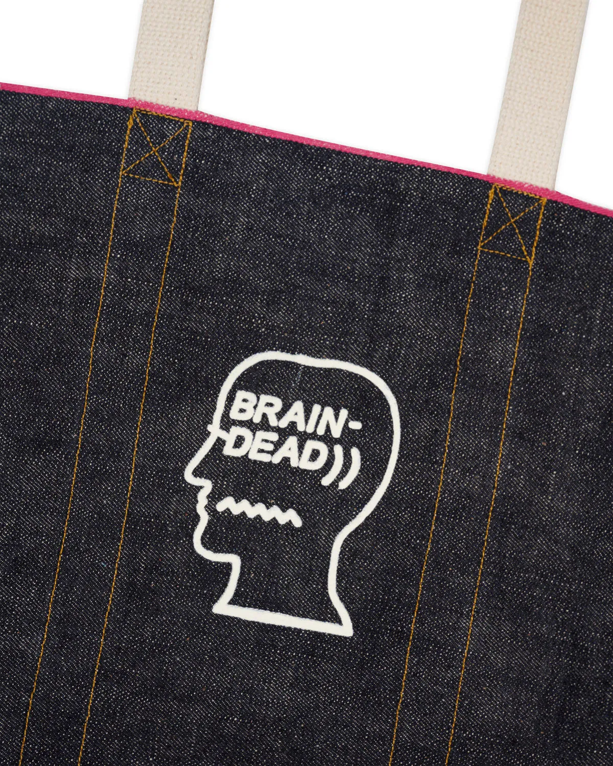 Selvedge Denim Logohead Tote Bag - Indigo sold by Brain Dead product image thumbnail 4