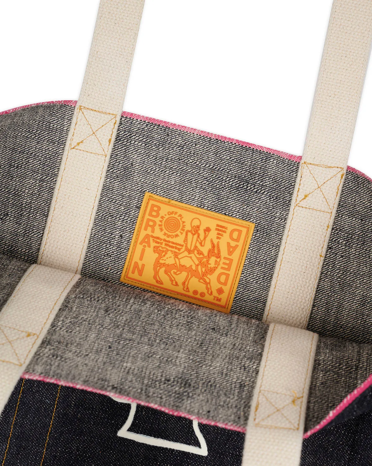 Selvedge Denim Logohead Tote Bag - Indigo sold by Brain Dead product image thumbnail 3