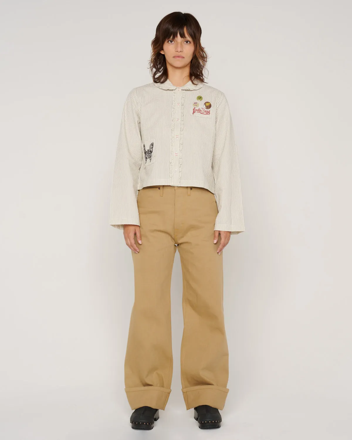 Type 00 13.5oz Selvedge Bull Denim - Tan sold by Brain Dead product image thumbnail 4